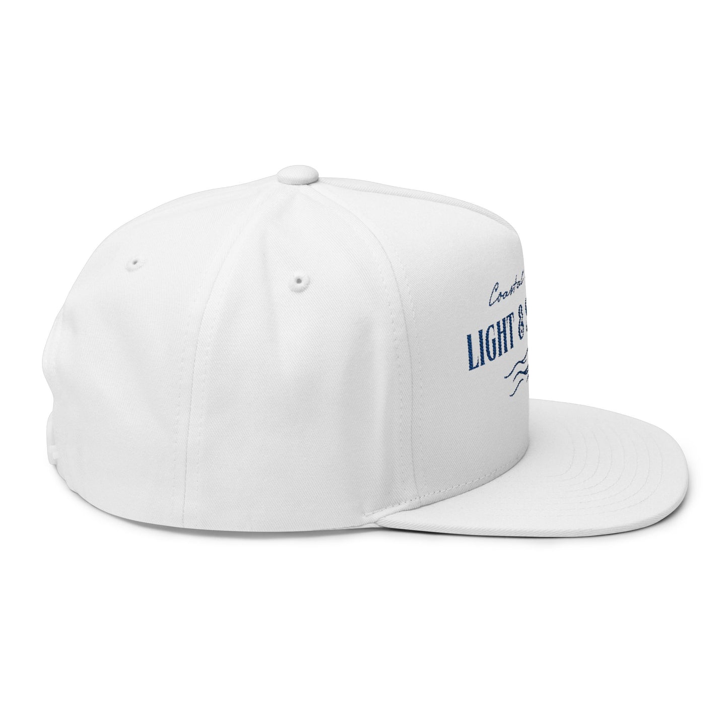 Light & Shore Co Embroidered Flat Bill Cap – Coastal Apparel Snapback