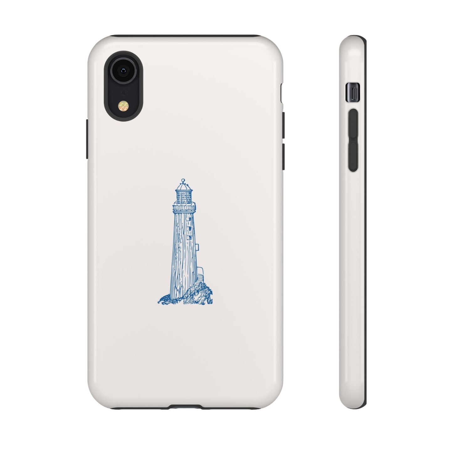 Coastal Lighthouse Phone Case - Tough iPhone & Samsung Cover, Beach Lover Gift, Nautical Decor, Unique Case for Ocean Enthusiasts
