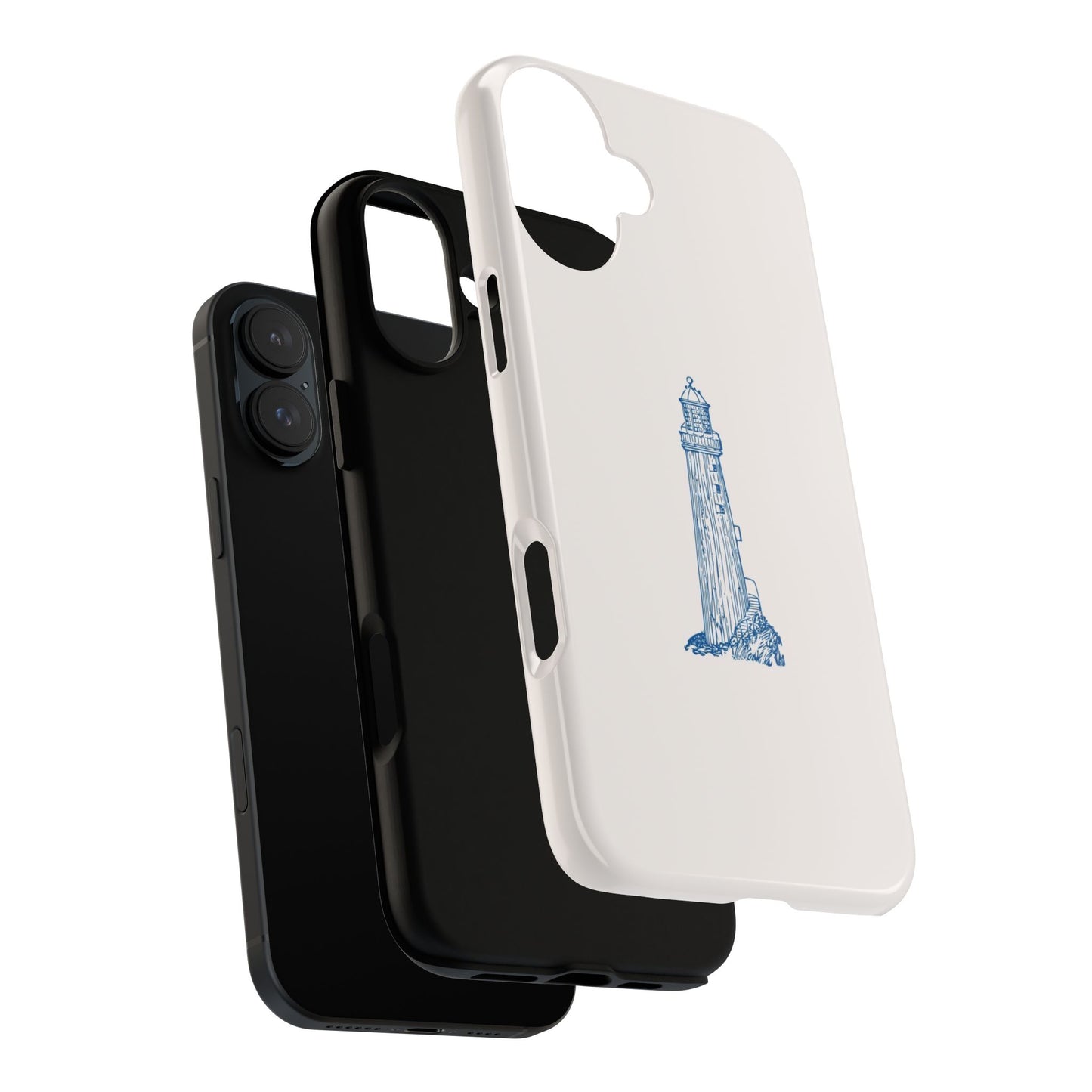 Coastal Lighthouse Phone Case - Tough iPhone & Samsung Cover, Beach Lover Gift, Nautical Decor, Unique Case for Ocean Enthusiasts