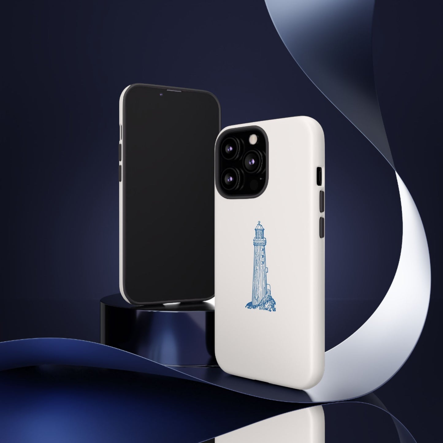 Coastal Lighthouse Phone Case - Tough iPhone & Samsung Cover, Beach Lover Gift, Nautical Decor, Unique Case for Ocean Enthusiasts