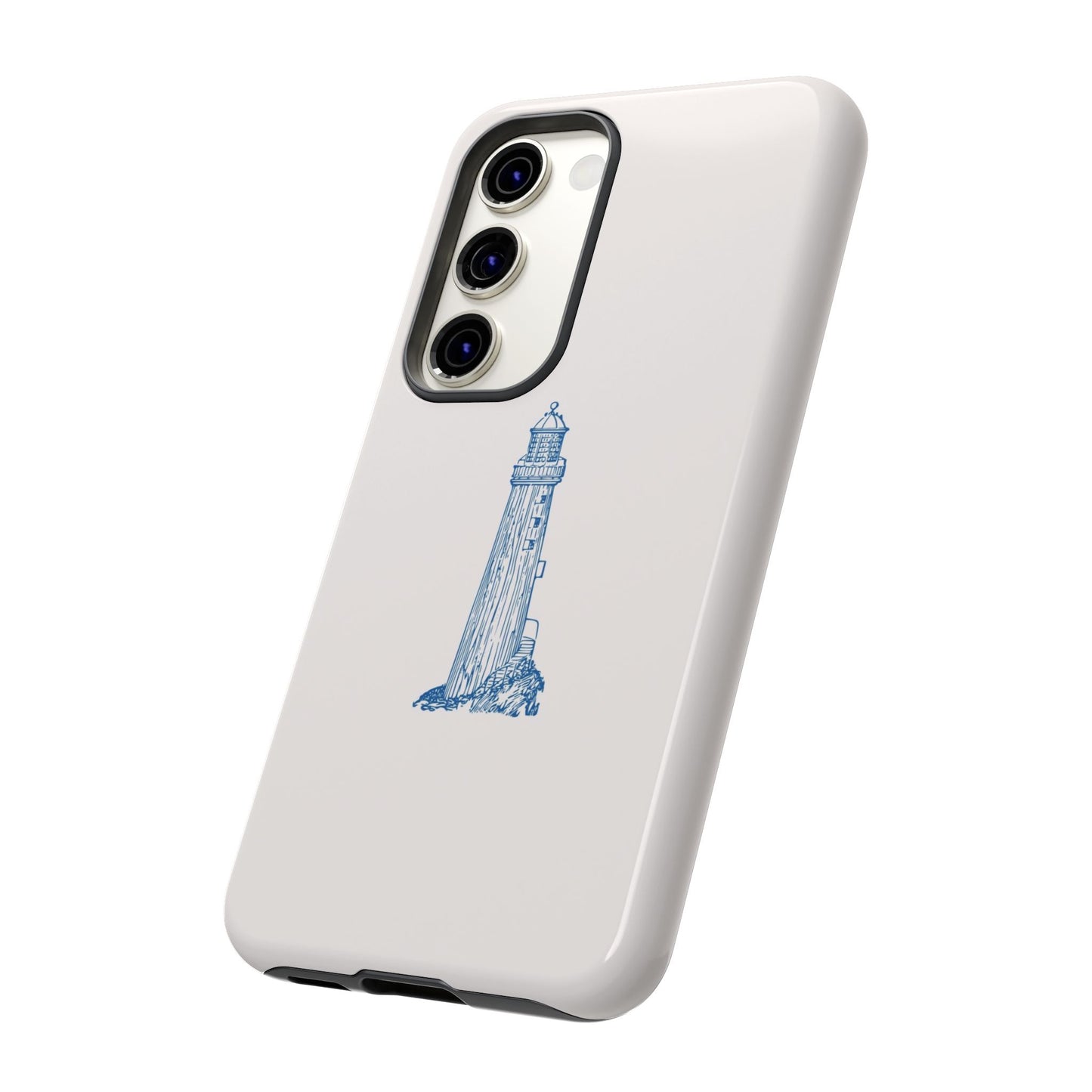 Coastal Lighthouse Phone Case - Tough iPhone & Samsung Cover, Beach Lover Gift, Nautical Decor, Unique Case for Ocean Enthusiasts