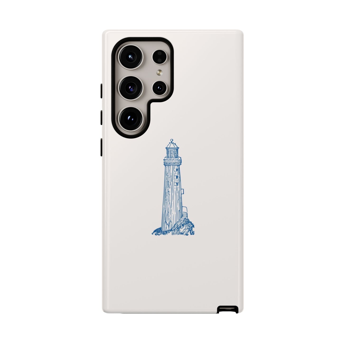 Coastal Lighthouse Phone Case - Tough iPhone & Samsung Cover, Beach Lover Gift, Nautical Decor, Unique Case for Ocean Enthusiasts