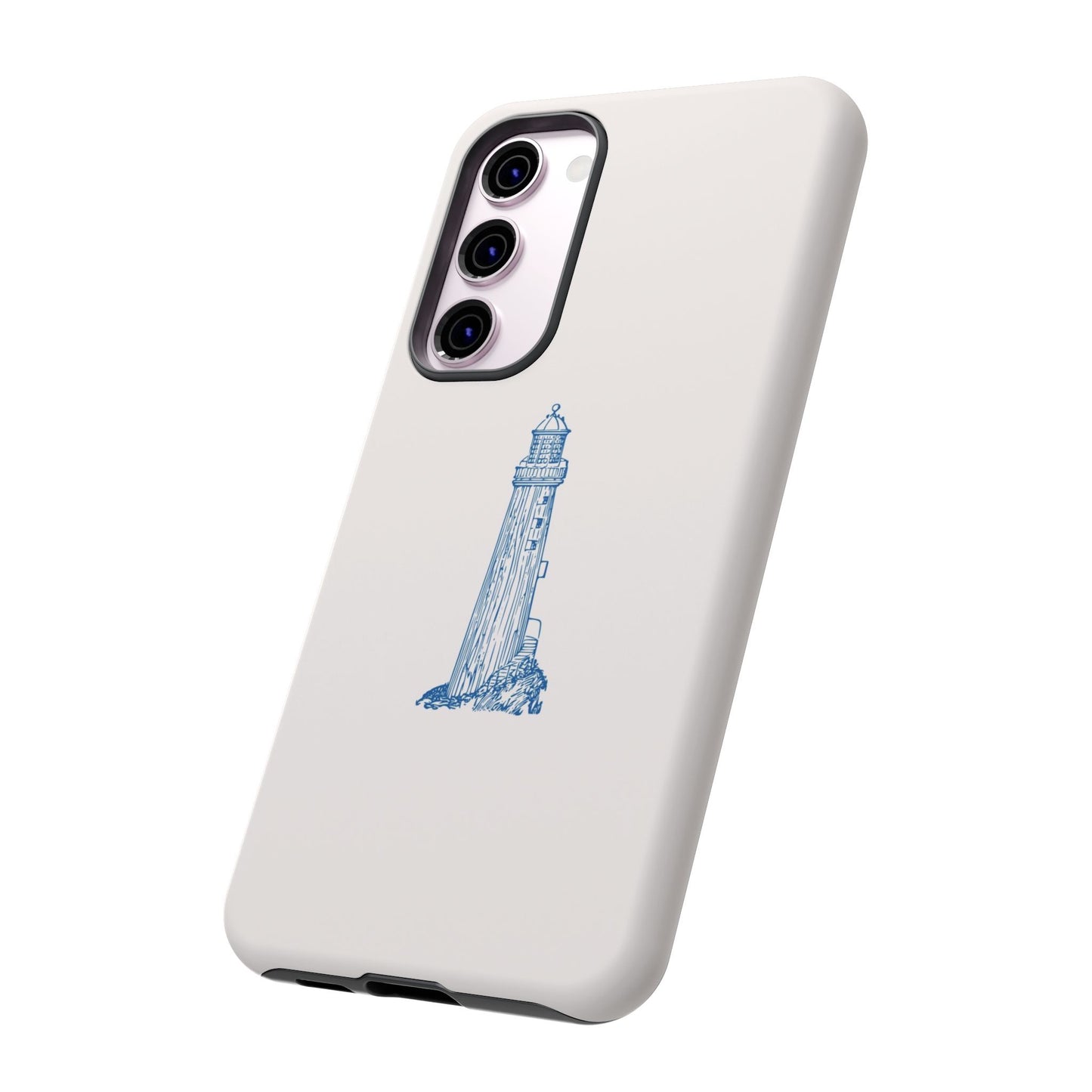 Coastal Lighthouse Phone Case - Tough iPhone & Samsung Cover, Beach Lover Gift, Nautical Decor, Unique Case for Ocean Enthusiasts