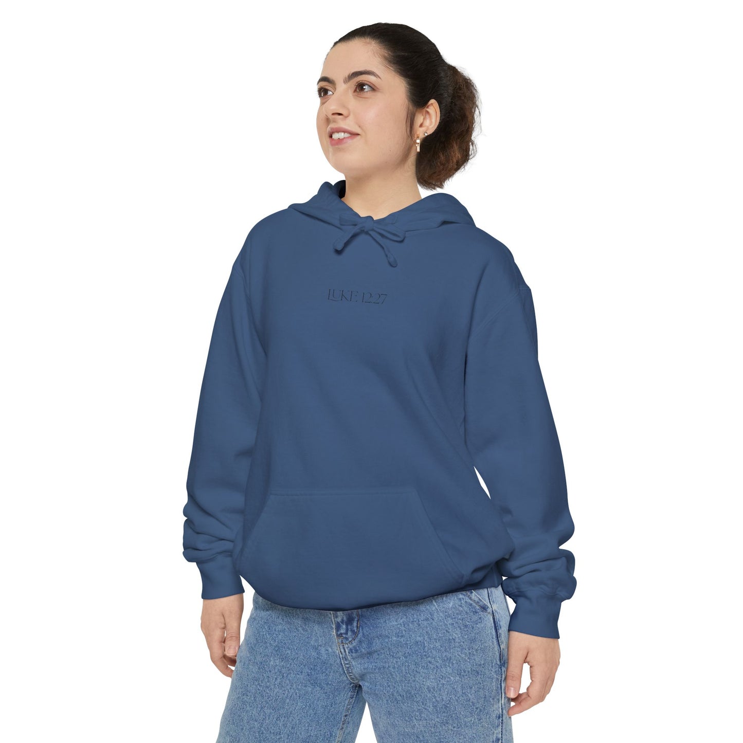 Luke 12:27 Hoodie, Christian Religious Sweatshirt, Inspirational Luke 12:27 Flower Design, Men Women Pullover, Religious Gift, Scripture