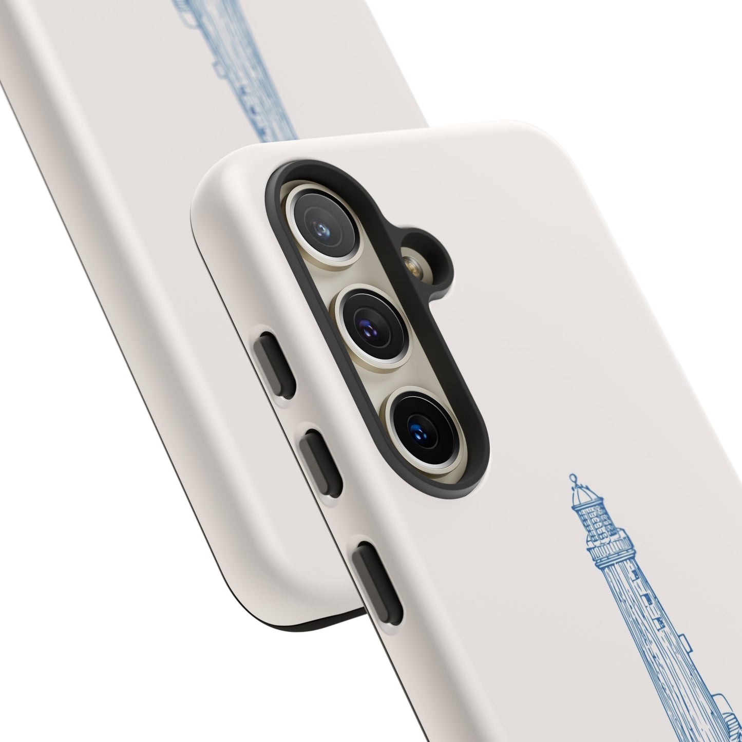 Coastal Lighthouse Phone Case - Tough iPhone & Samsung Cover, Beach Lover Gift, Nautical Decor, Unique Case for Ocean Enthusiasts