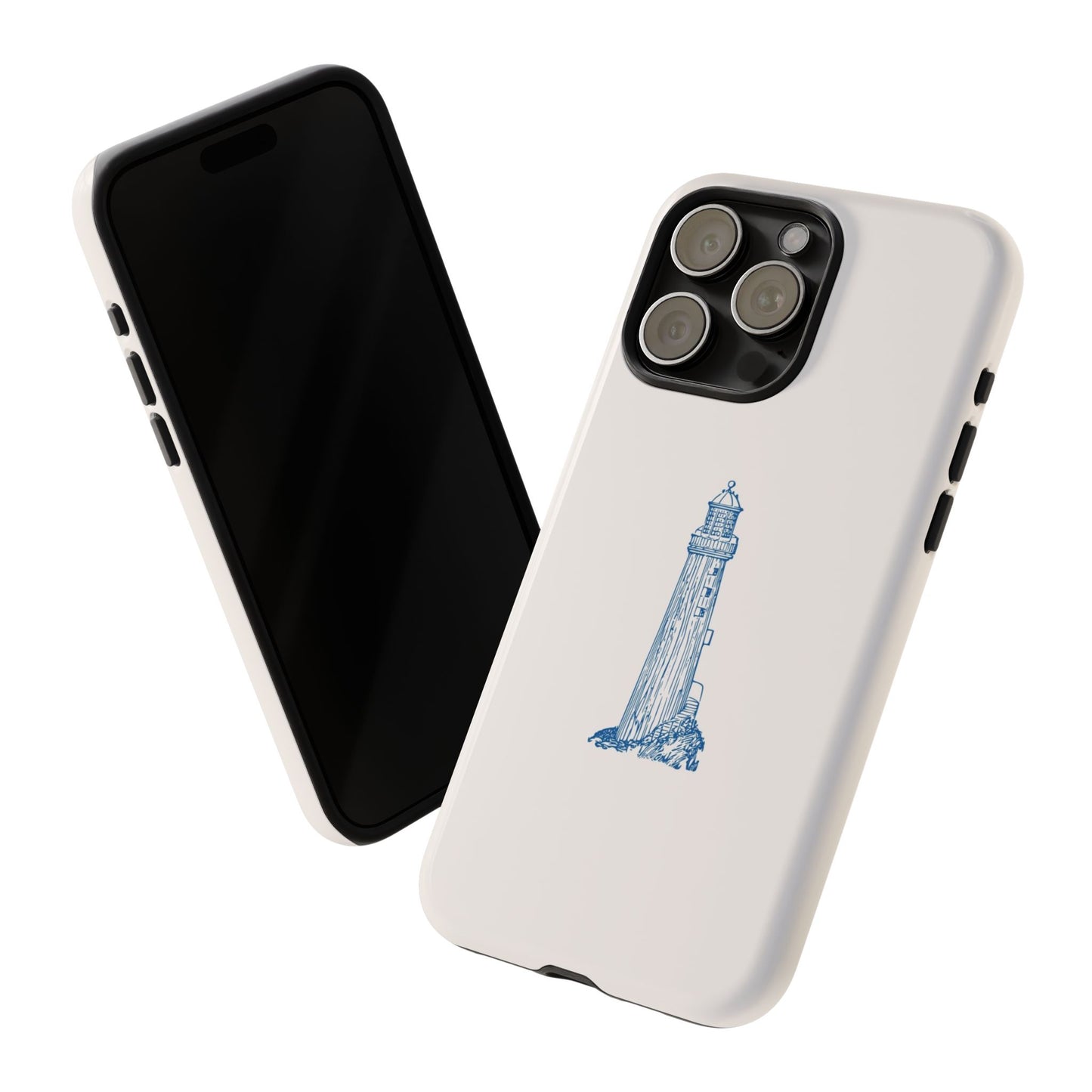 Coastal Lighthouse Phone Case - Tough iPhone & Samsung Cover, Beach Lover Gift, Nautical Decor, Unique Case for Ocean Enthusiasts