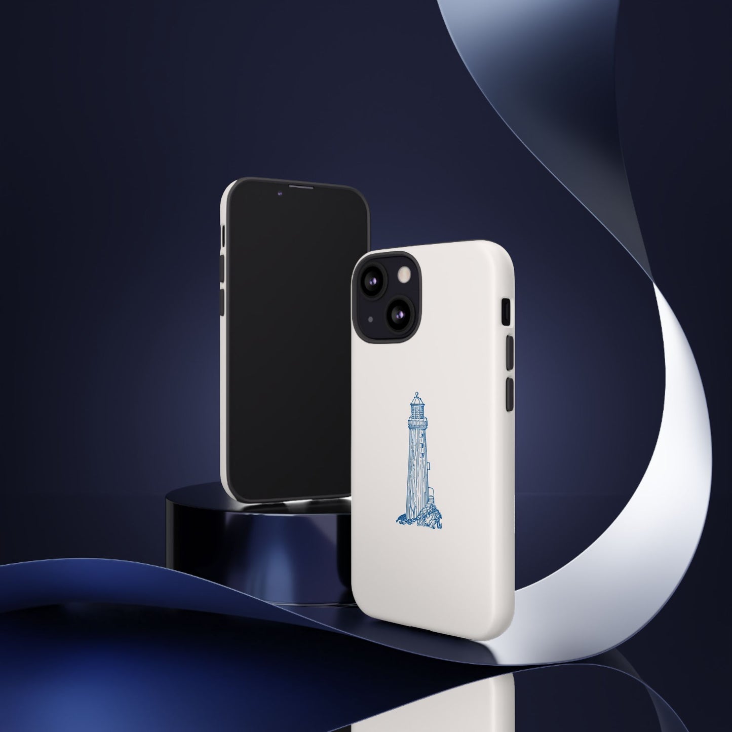 Coastal Lighthouse Phone Case - Tough iPhone & Samsung Cover, Beach Lover Gift, Nautical Decor, Unique Case for Ocean Enthusiasts