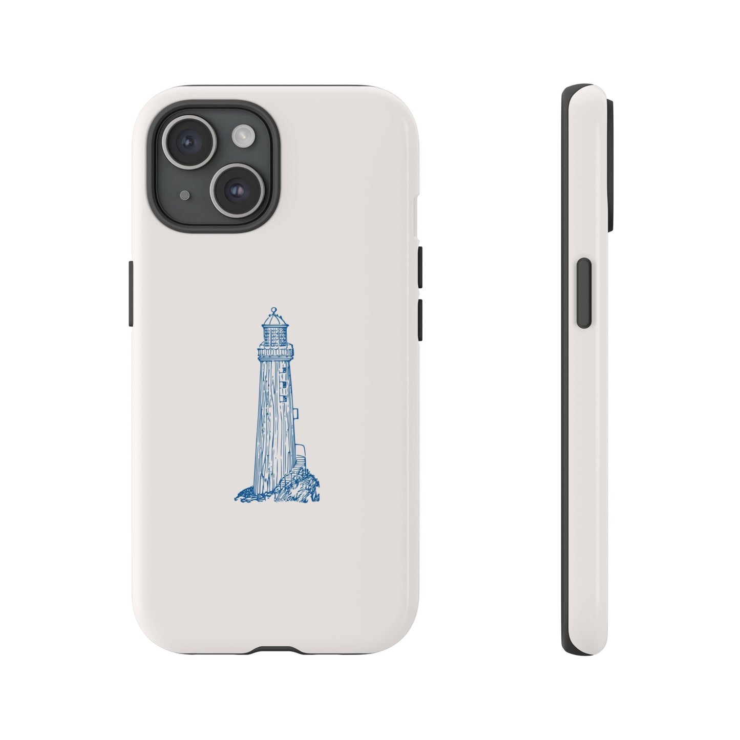 Coastal Lighthouse Phone Case - Tough iPhone & Samsung Cover, Beach Lover Gift, Nautical Decor, Unique Case for Ocean Enthusiasts