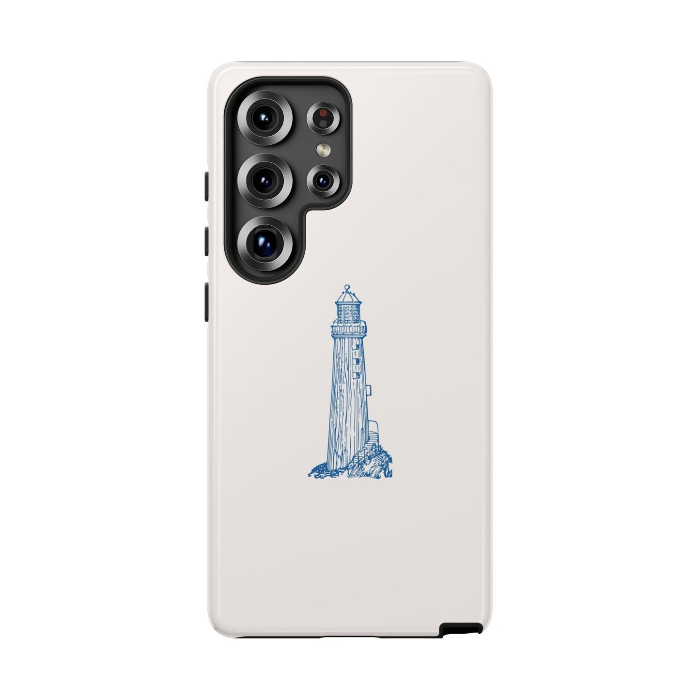 Coastal Lighthouse Phone Case - Tough iPhone & Samsung Cover, Beach Lover Gift, Nautical Decor, Unique Case for Ocean Enthusiasts