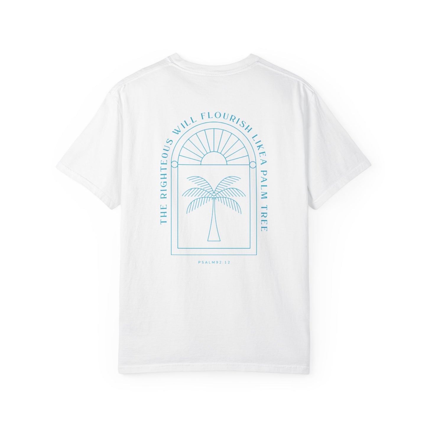 Beachy Palm Tree Unisex T-shirt, Bible Verse Aesthetic Tee, Summer Vacation Shirt, Christian Clothing, Inspirational Graphic Top