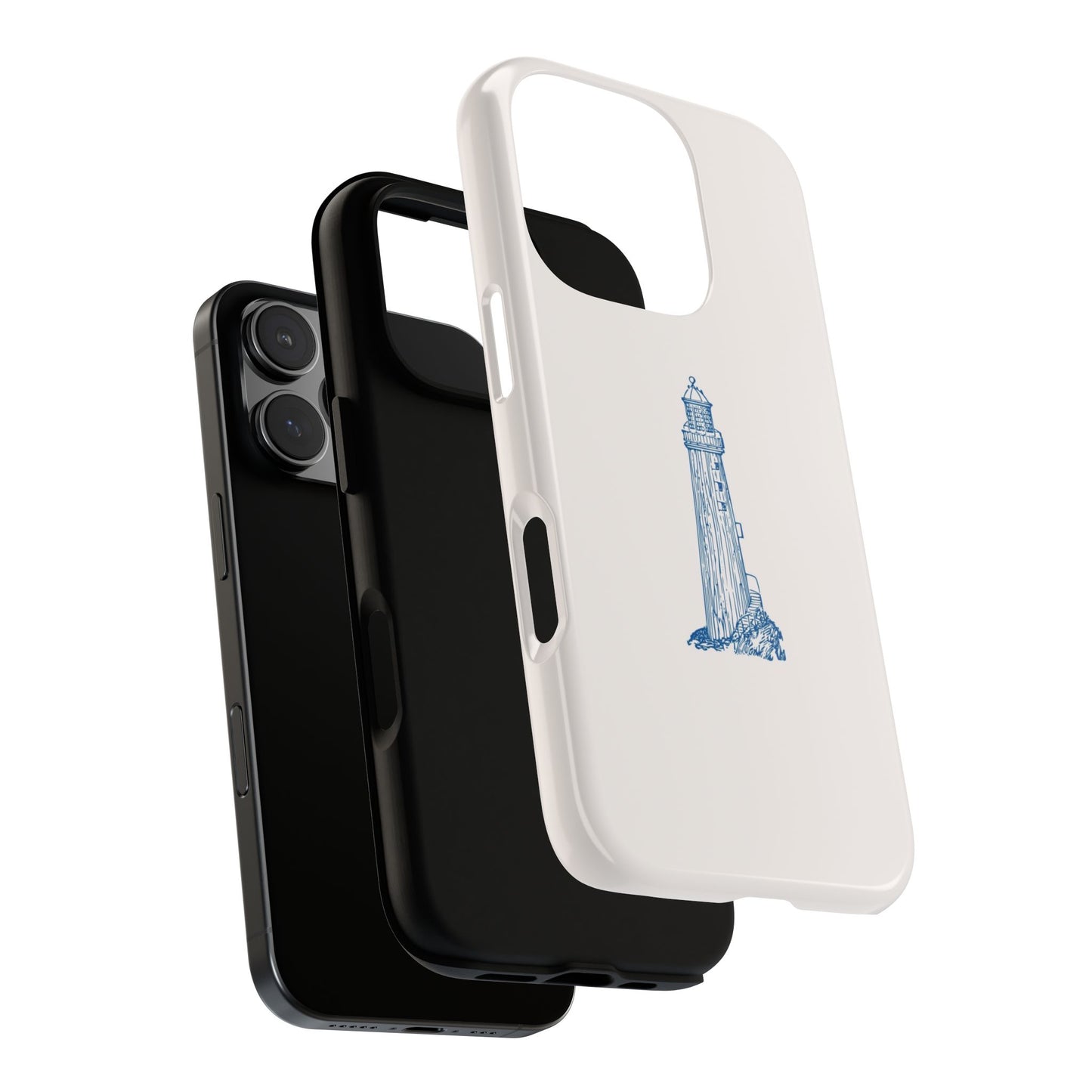 Coastal Lighthouse Phone Case - Tough iPhone & Samsung Cover, Beach Lover Gift, Nautical Decor, Unique Case for Ocean Enthusiasts