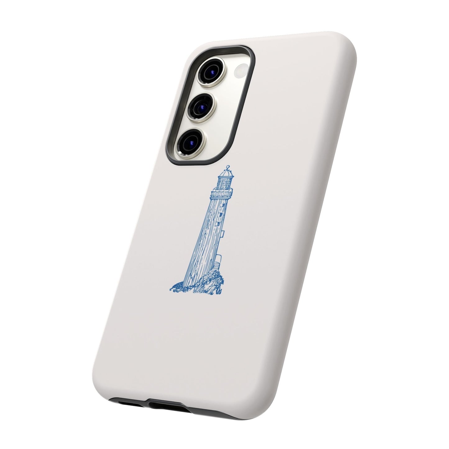 Coastal Lighthouse Phone Case - Tough iPhone & Samsung Cover, Beach Lover Gift, Nautical Decor, Unique Case for Ocean Enthusiasts