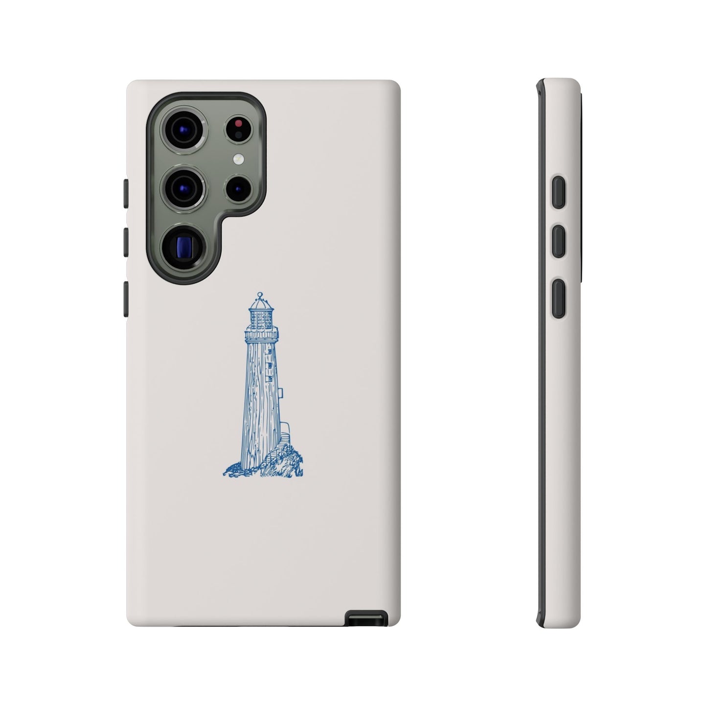 Coastal Lighthouse Phone Case - Tough iPhone & Samsung Cover, Beach Lover Gift, Nautical Decor, Unique Case for Ocean Enthusiasts