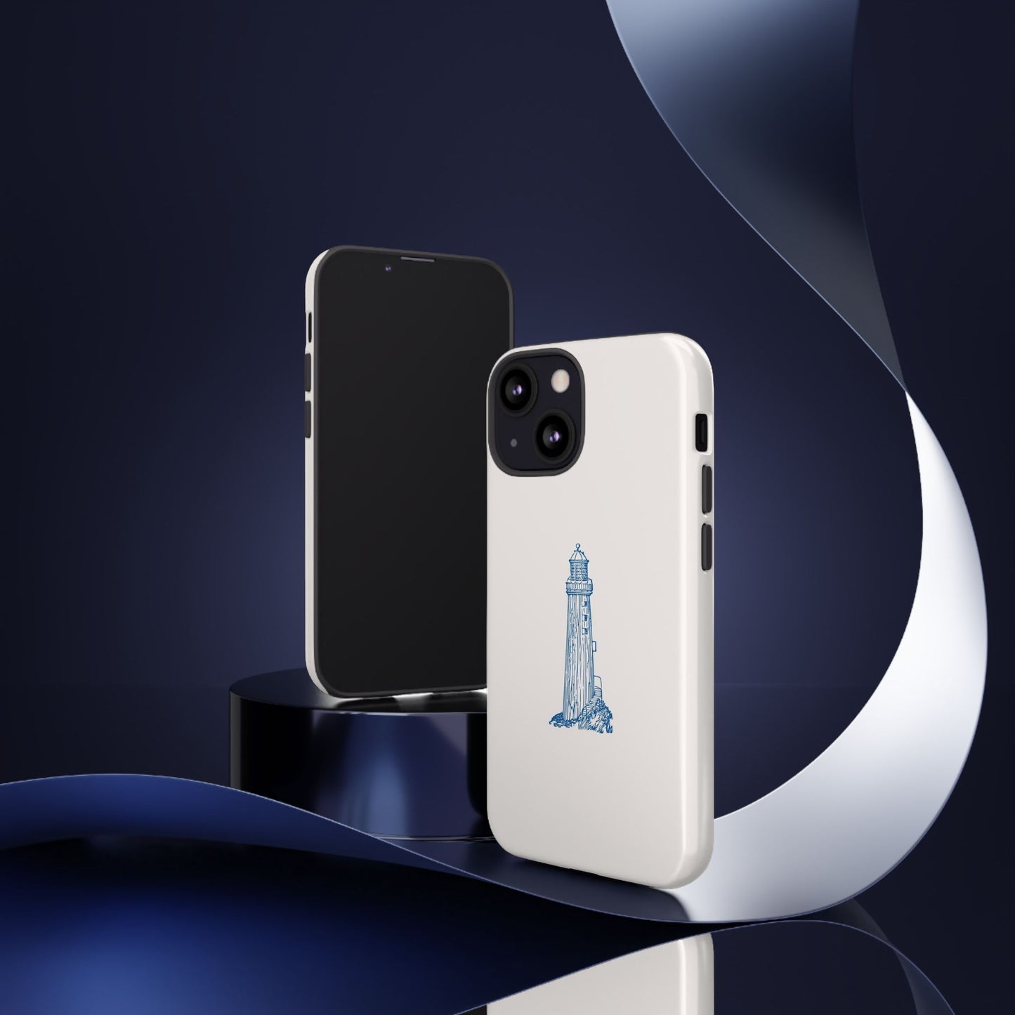 Coastal Lighthouse Phone Case - Tough iPhone & Samsung Cover, Beach Lover Gift, Nautical Decor, Unique Case for Ocean Enthusiasts