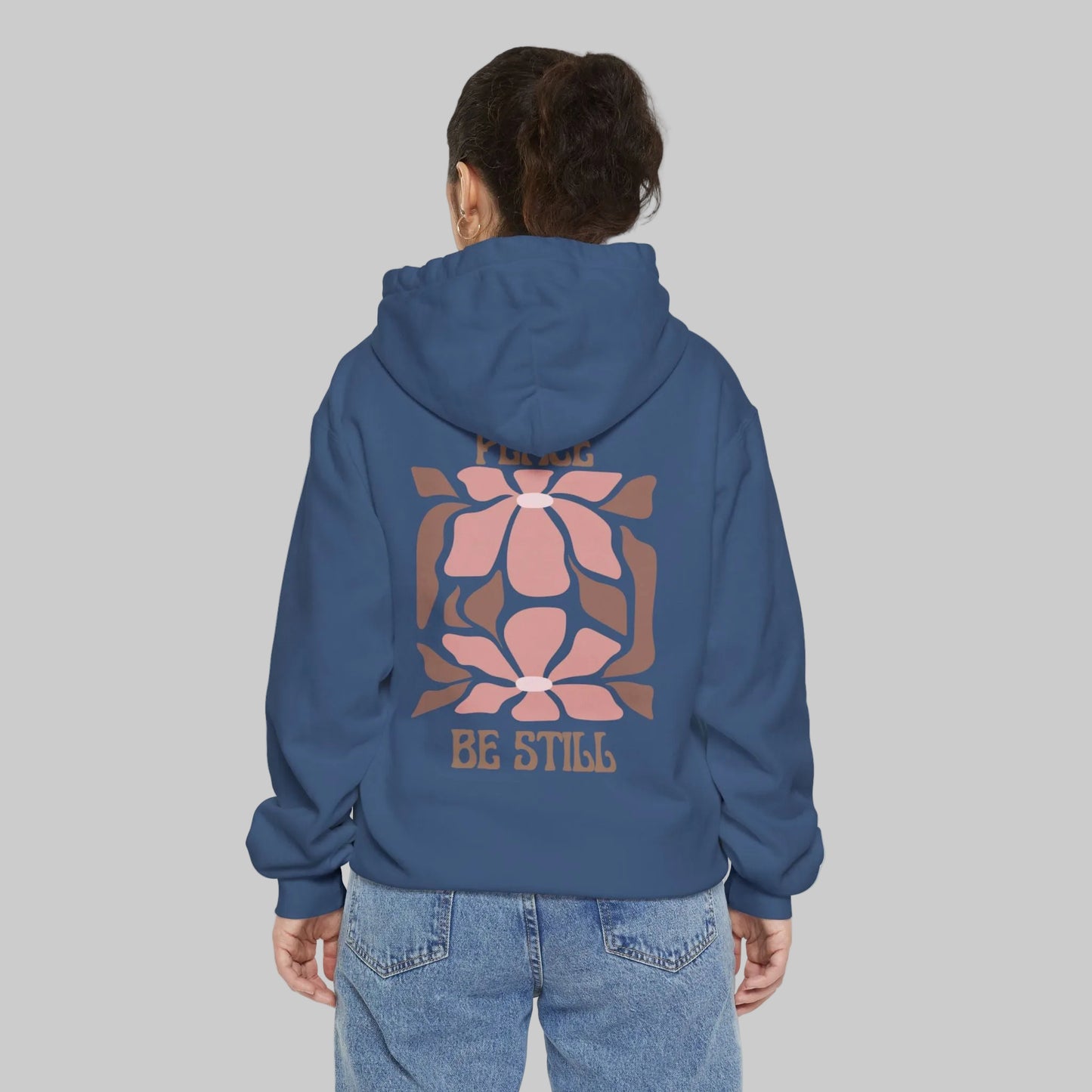 Peace Be Still Christian Hoodie | Faith Prayer Scripture Design