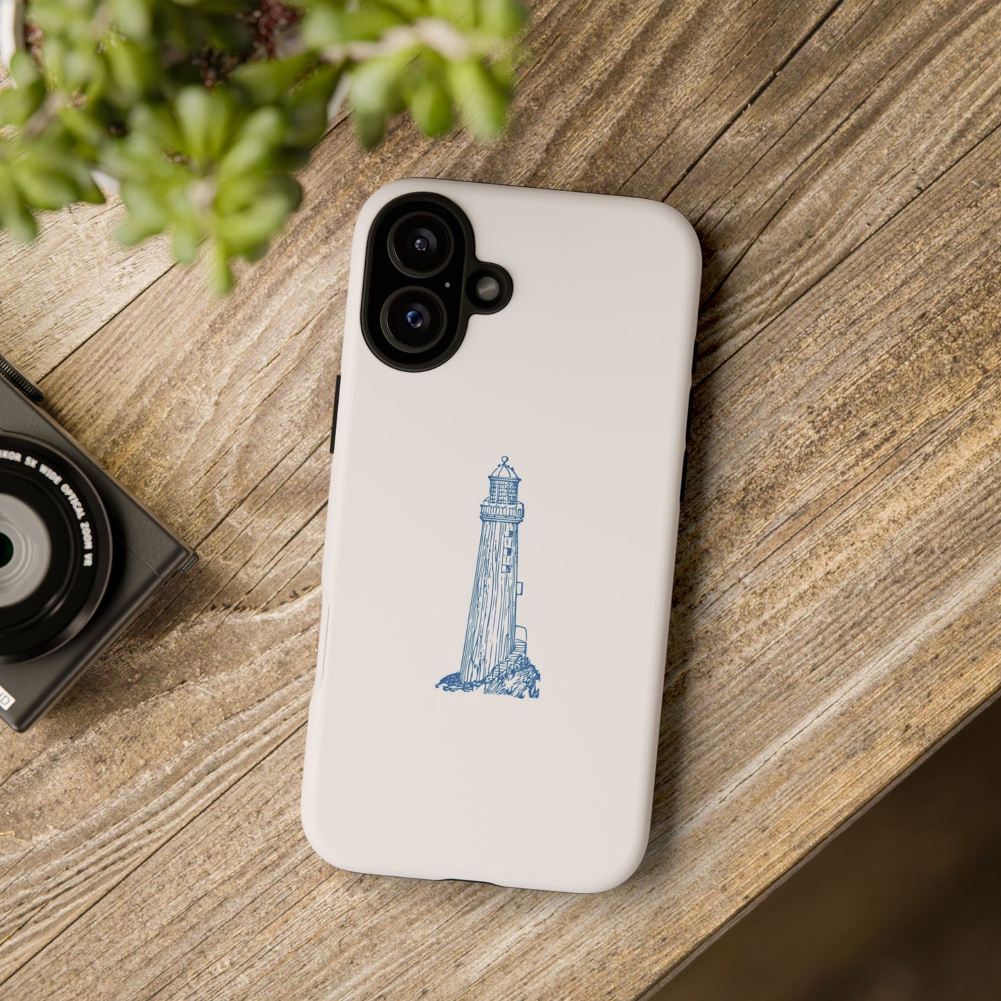Coastal Lighthouse Phone Case - Tough iPhone & Samsung Cover, Beach Lover Gift, Nautical Decor, Unique Case for Ocean Enthusiasts