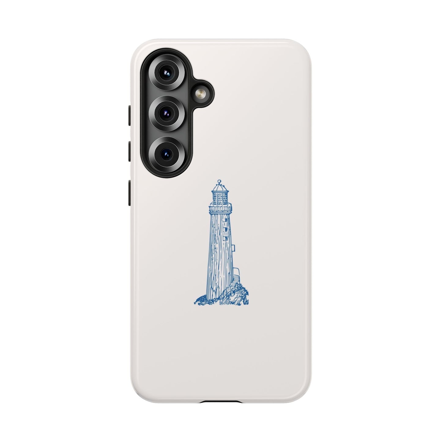 Coastal Lighthouse Phone Case - Tough iPhone & Samsung Cover, Beach Lover Gift, Nautical Decor, Unique Case for Ocean Enthusiasts