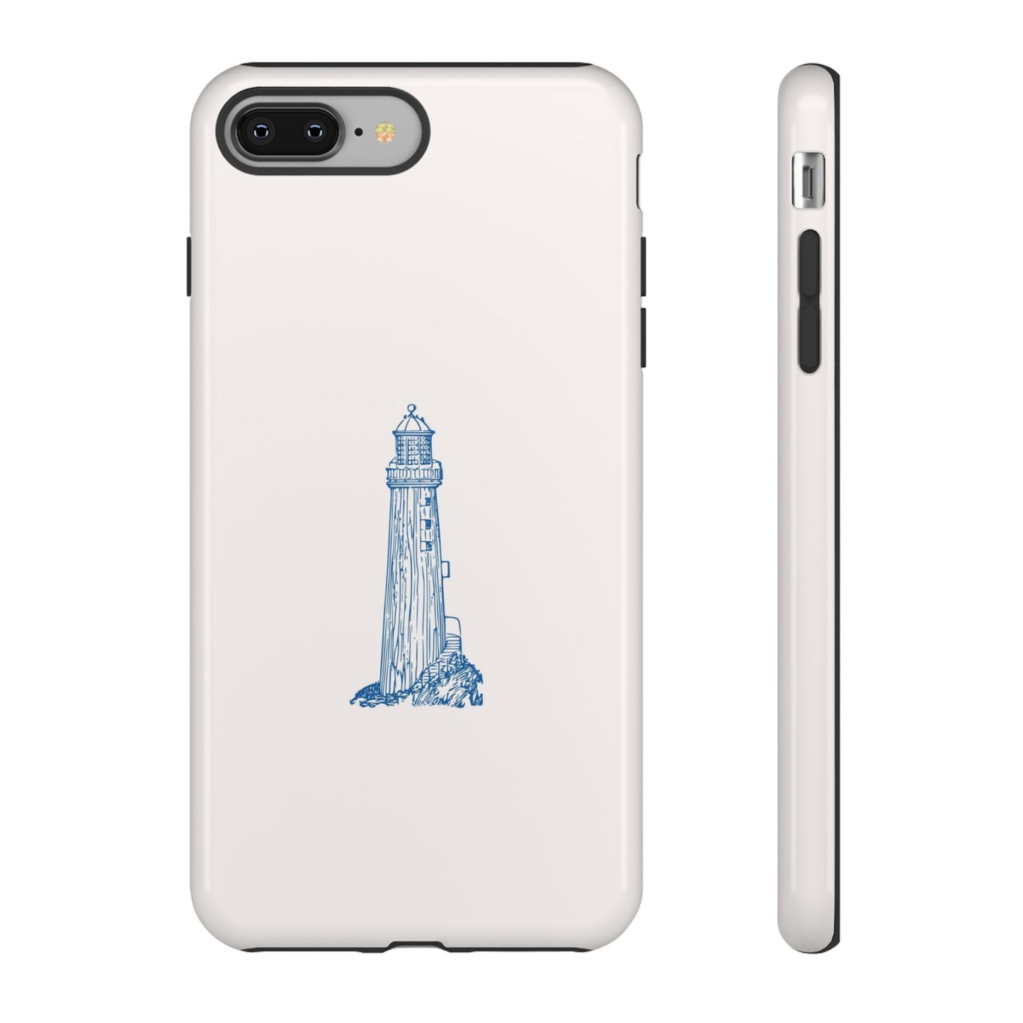 Coastal Lighthouse Phone Case - Tough iPhone & Samsung Cover, Beach Lover Gift, Nautical Decor, Unique Case for Ocean Enthusiasts