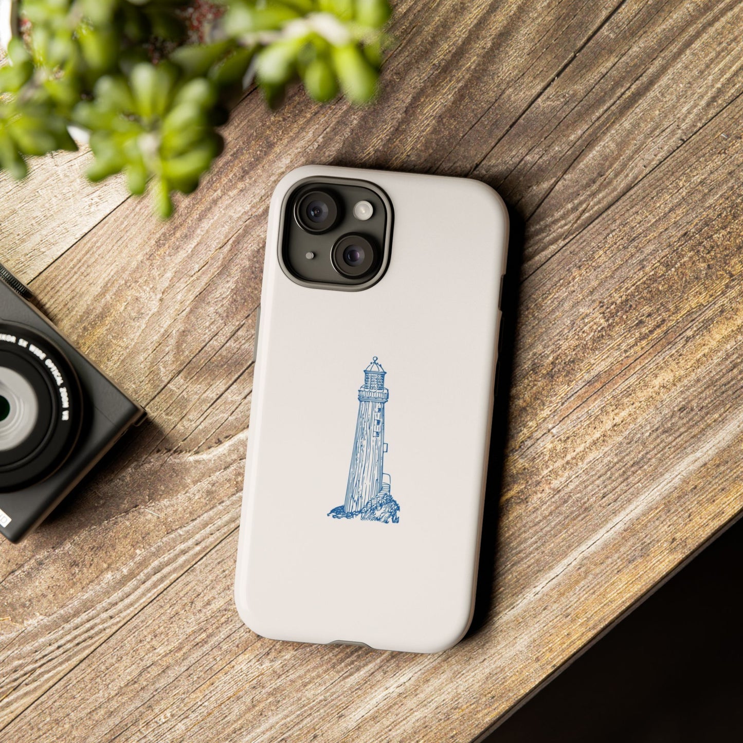 Coastal Lighthouse Phone Case - Tough iPhone & Samsung Cover, Beach Lover Gift, Nautical Decor, Unique Case for Ocean Enthusiasts
