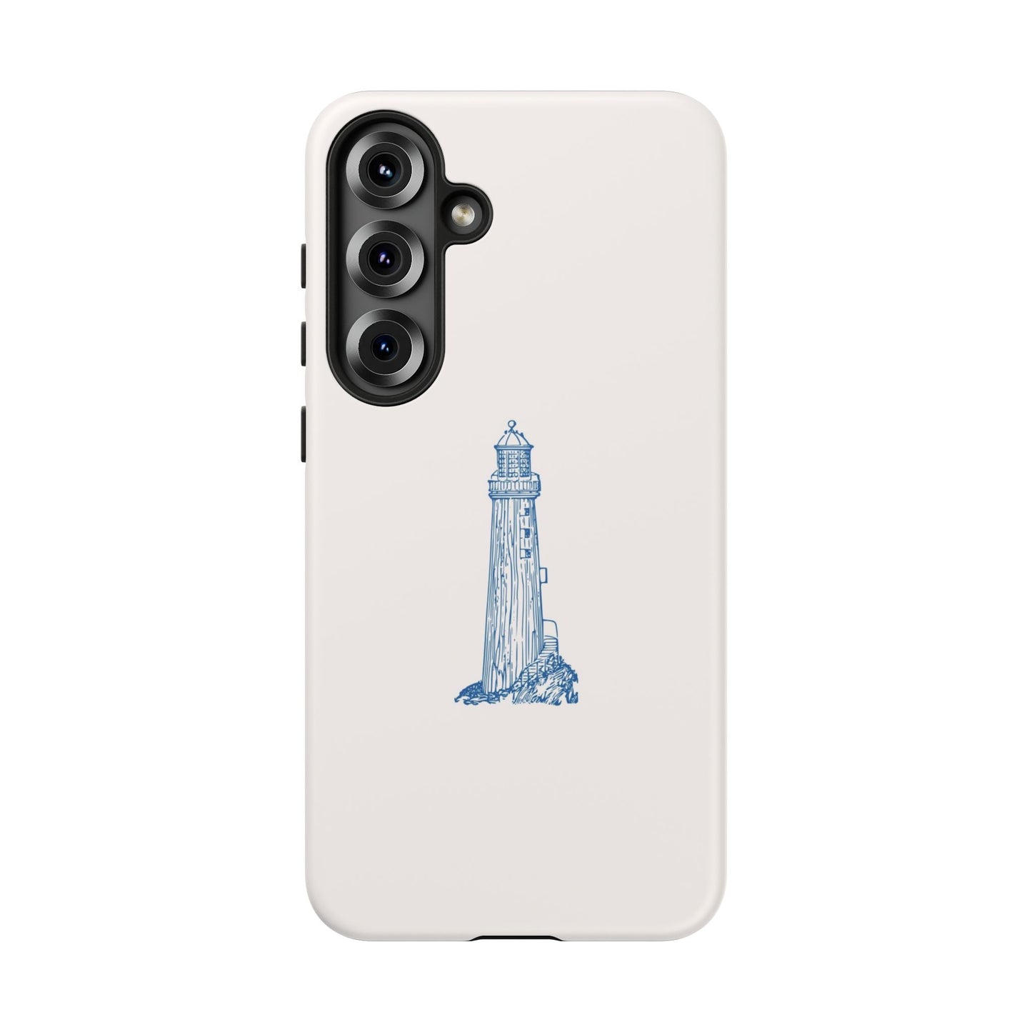 Coastal Lighthouse Phone Case - Tough iPhone & Samsung Cover, Beach Lover Gift, Nautical Decor, Unique Case for Ocean Enthusiasts