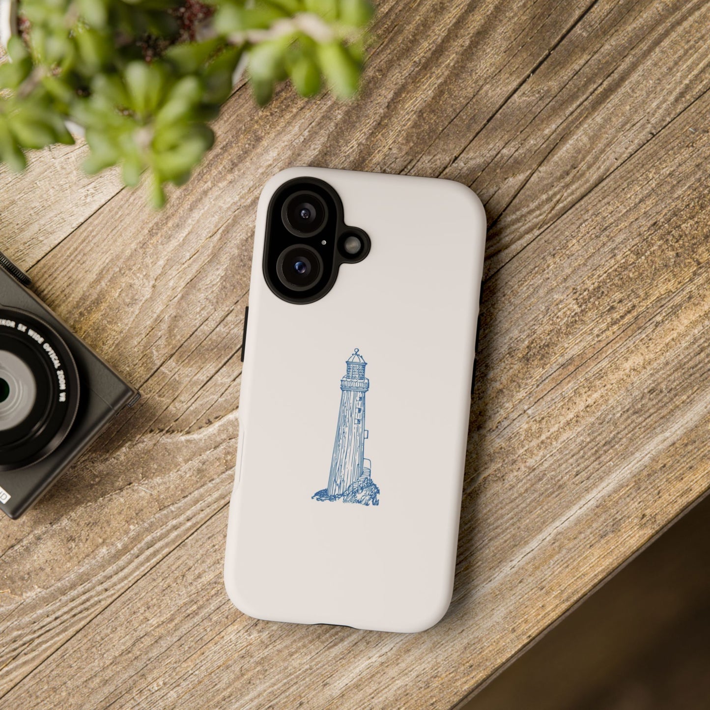 Coastal Lighthouse Phone Case - Tough iPhone & Samsung Cover, Beach Lover Gift, Nautical Decor, Unique Case for Ocean Enthusiasts
