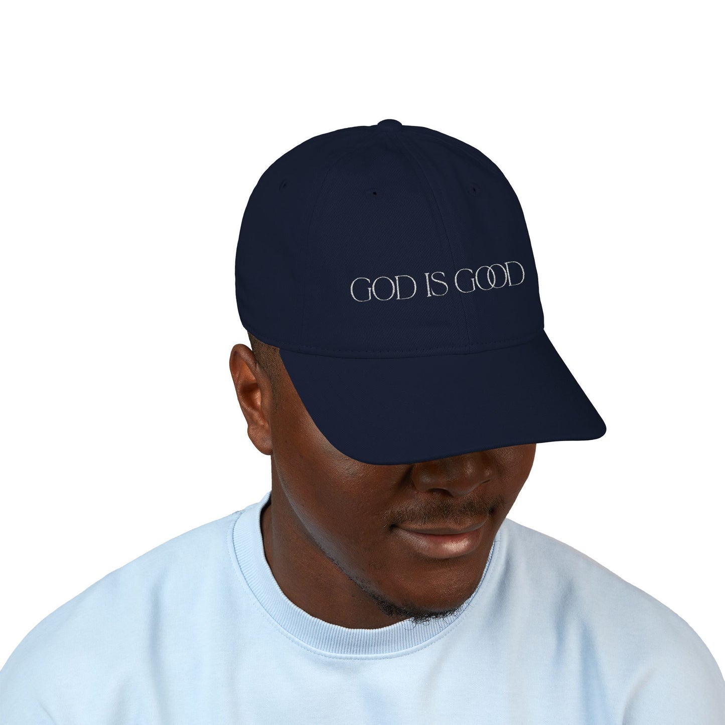 Christian Embroidered Cap, Religious Baseball Hat, Faith Inspirational Headwear, God is Good Gift, Christian Dad Hat, Christian Apparel