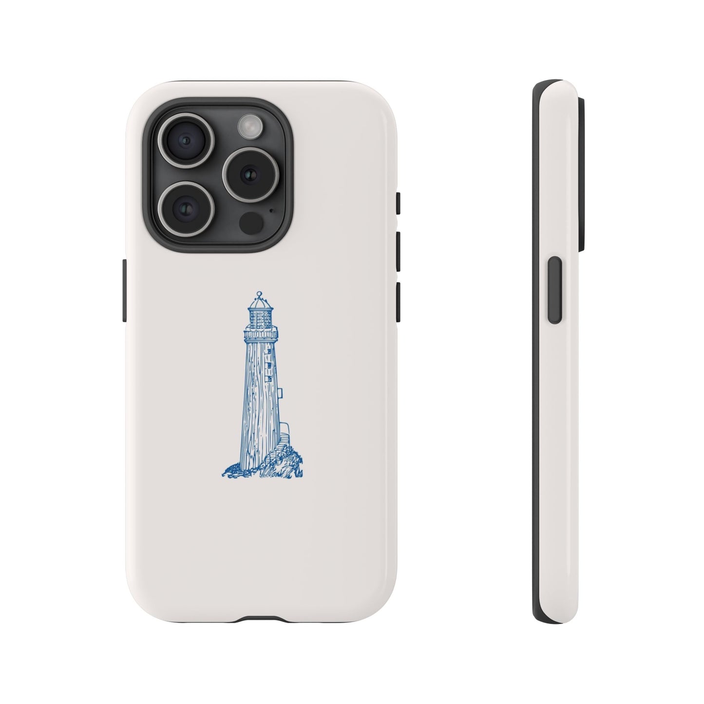 Coastal Lighthouse Phone Case - Tough iPhone & Samsung Cover, Beach Lover Gift, Nautical Decor, Unique Case for Ocean Enthusiasts