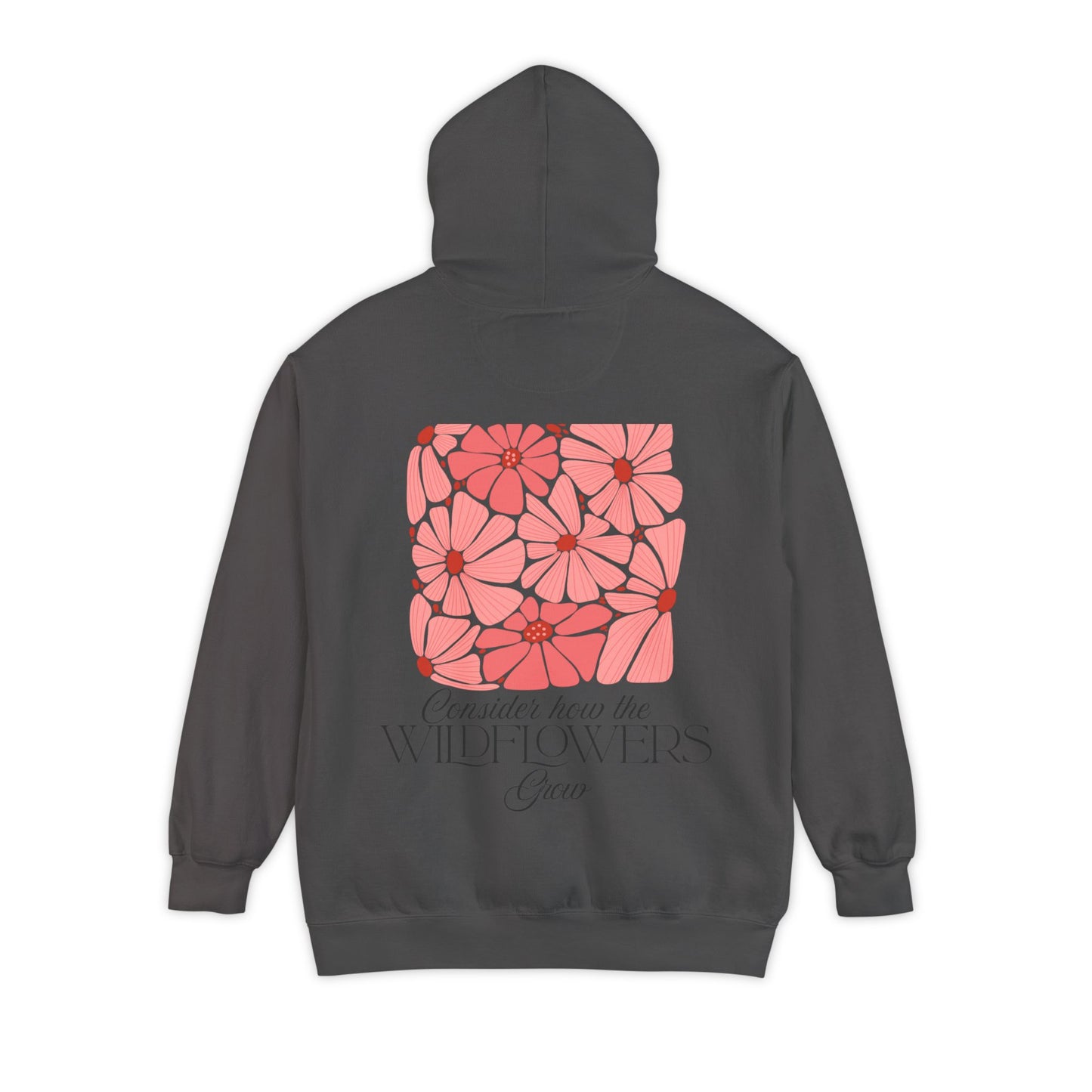 Luke 12:27 Hoodie, Christian Religious Sweatshirt, Inspirational Luke 12:27 Flower Design, Men Women Pullover, Religious Gift, Scripture