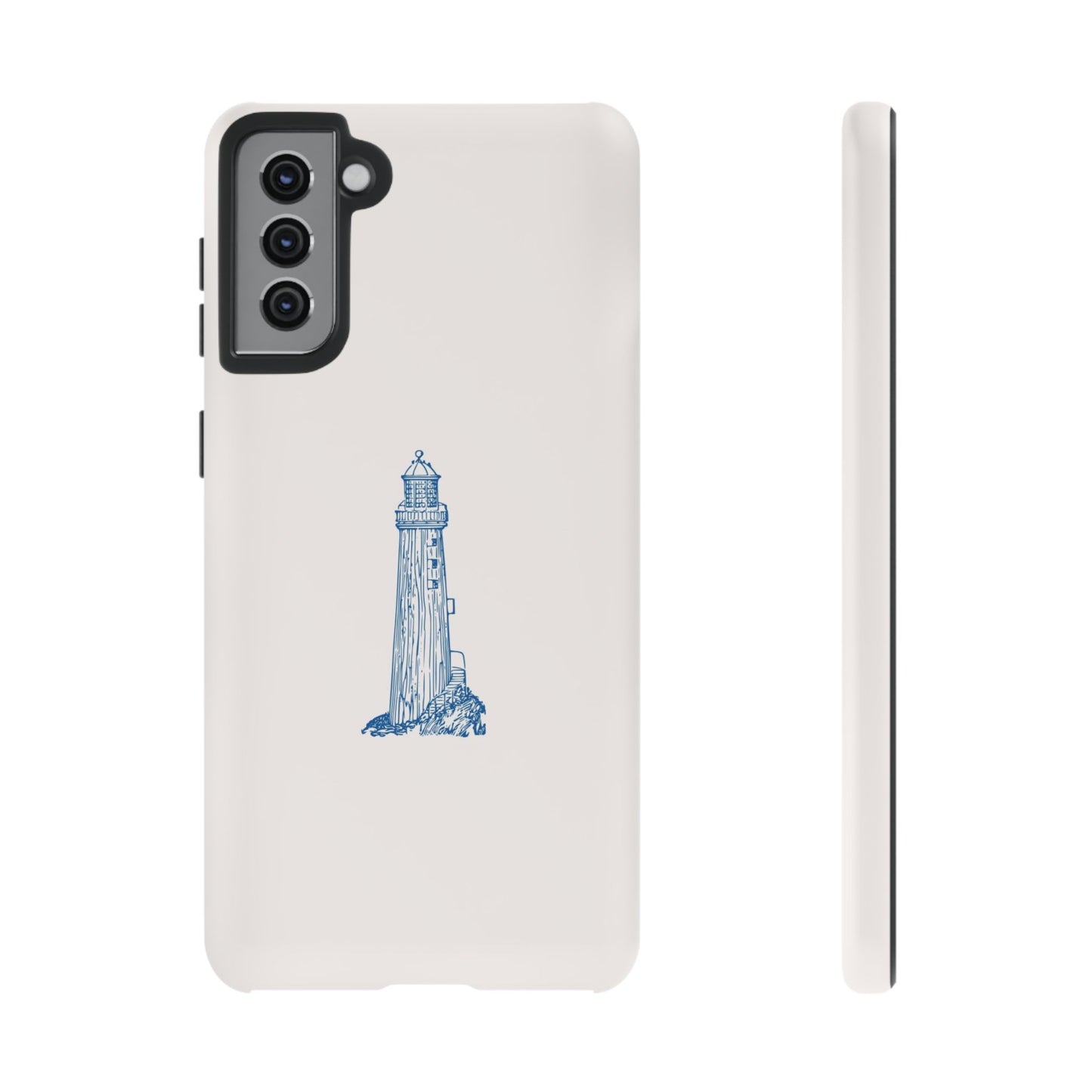 Coastal Lighthouse Phone Case - Tough iPhone & Samsung Cover, Beach Lover Gift, Nautical Decor, Unique Case for Ocean Enthusiasts