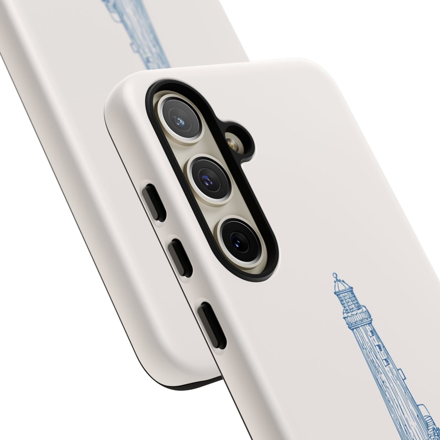 Coastal Lighthouse Phone Case - Tough iPhone & Samsung Cover, Beach Lover Gift, Nautical Decor, Unique Case for Ocean Enthusiasts