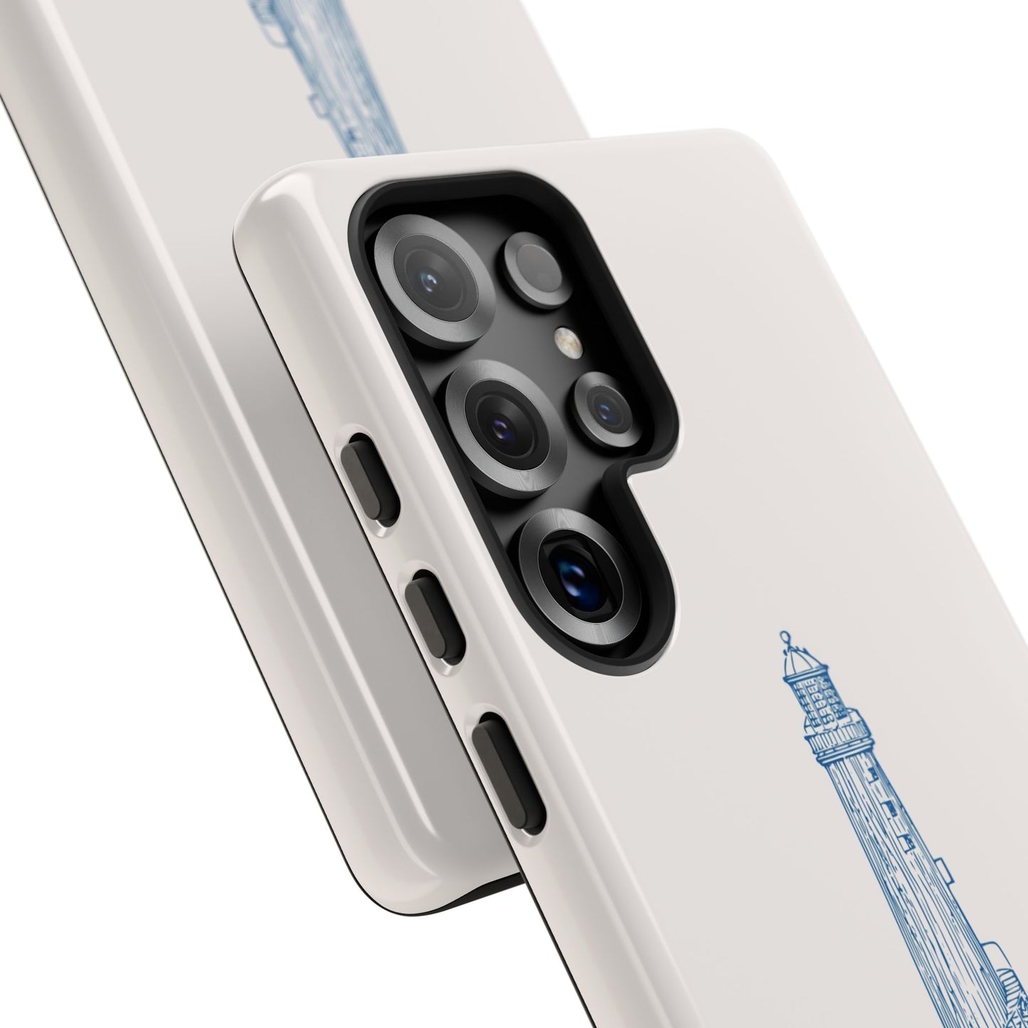 Coastal Lighthouse Phone Case - Tough iPhone & Samsung Cover, Beach Lover Gift, Nautical Decor, Unique Case for Ocean Enthusiasts