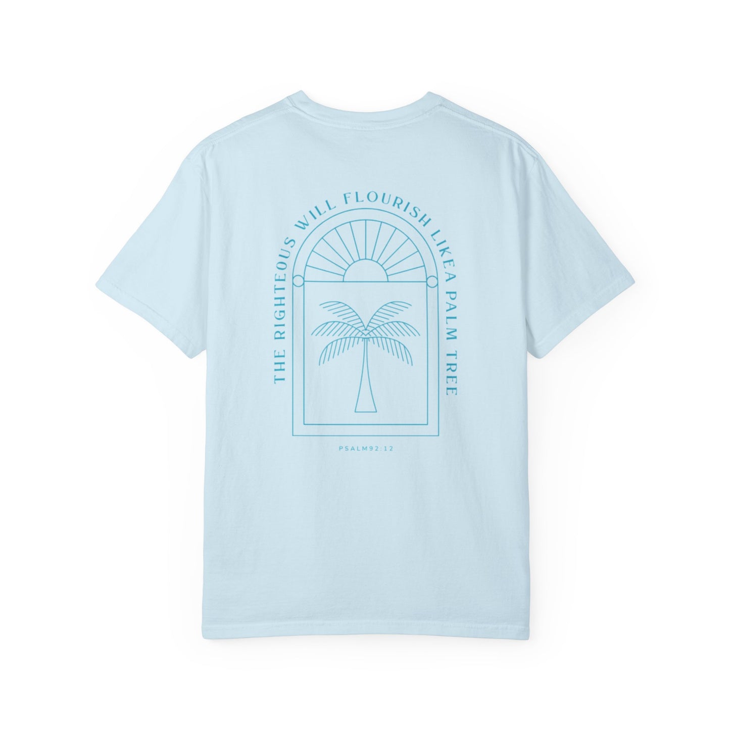 Beachy Palm Tree Unisex T-shirt, Bible Verse Aesthetic Tee, Summer Vacation Shirt, Christian Clothing, Inspirational Graphic Top