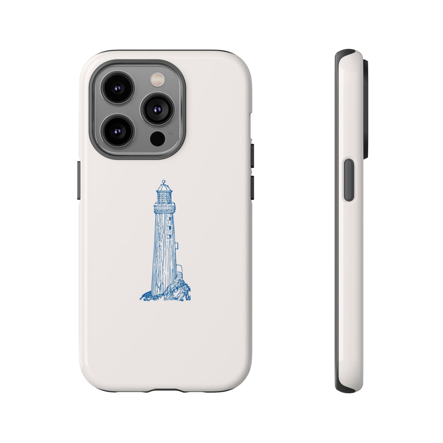 Coastal Lighthouse Phone Case - Tough iPhone & Samsung Cover, Beach Lover Gift, Nautical Decor, Unique Case for Ocean Enthusiasts
