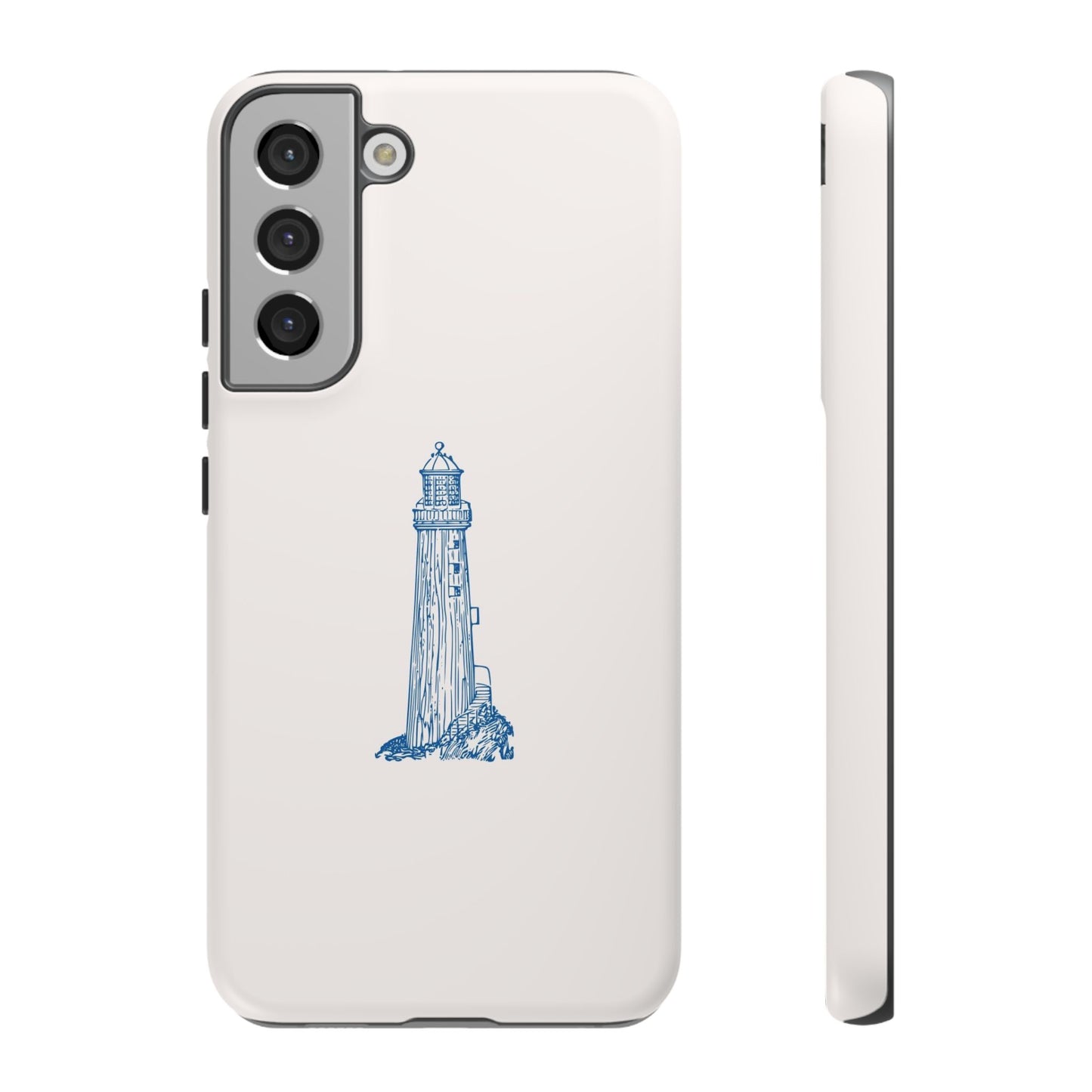 Coastal Lighthouse Phone Case - Tough iPhone & Samsung Cover, Beach Lover Gift, Nautical Decor, Unique Case for Ocean Enthusiasts