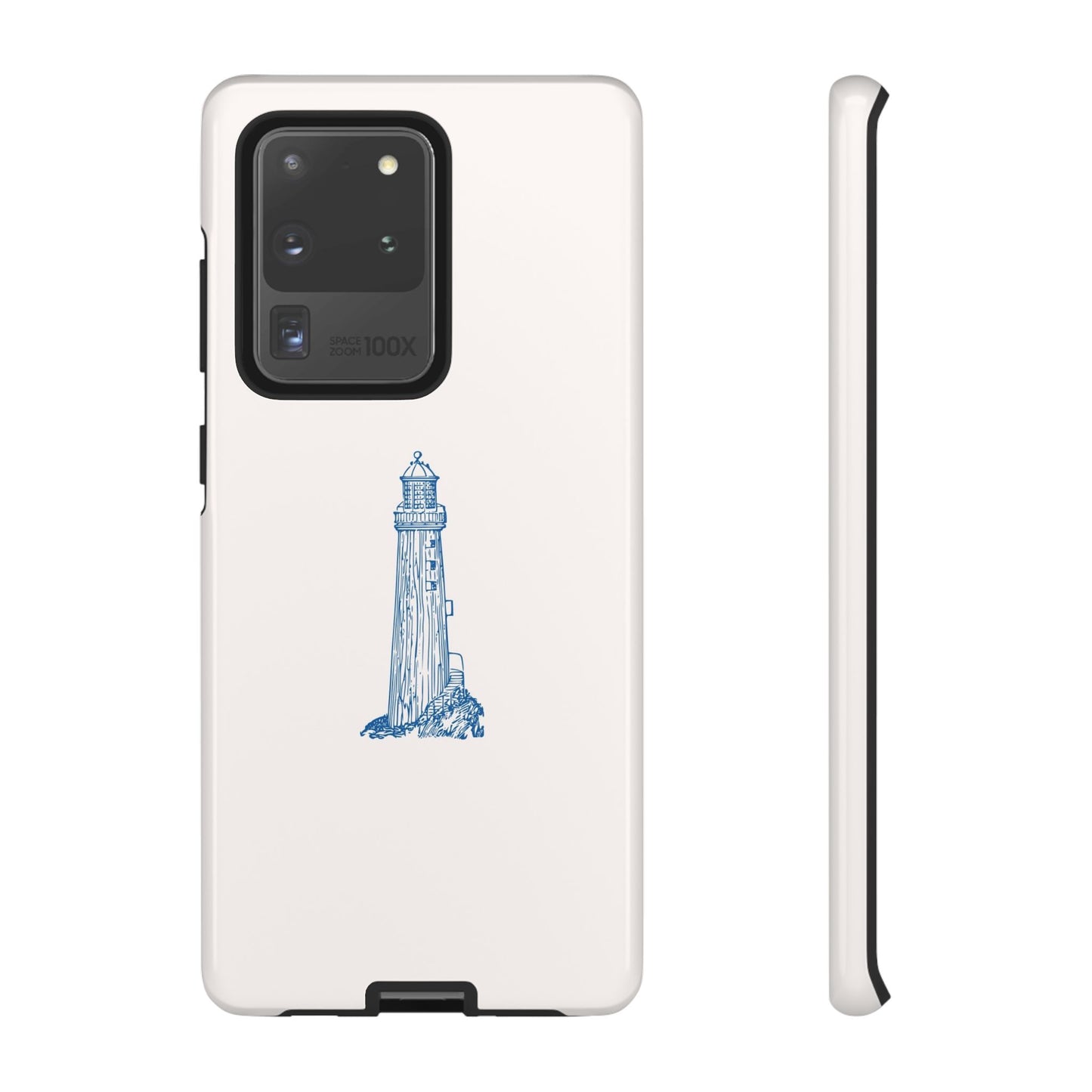 Coastal Lighthouse Phone Case - Tough iPhone & Samsung Cover, Beach Lover Gift, Nautical Decor, Unique Case for Ocean Enthusiasts