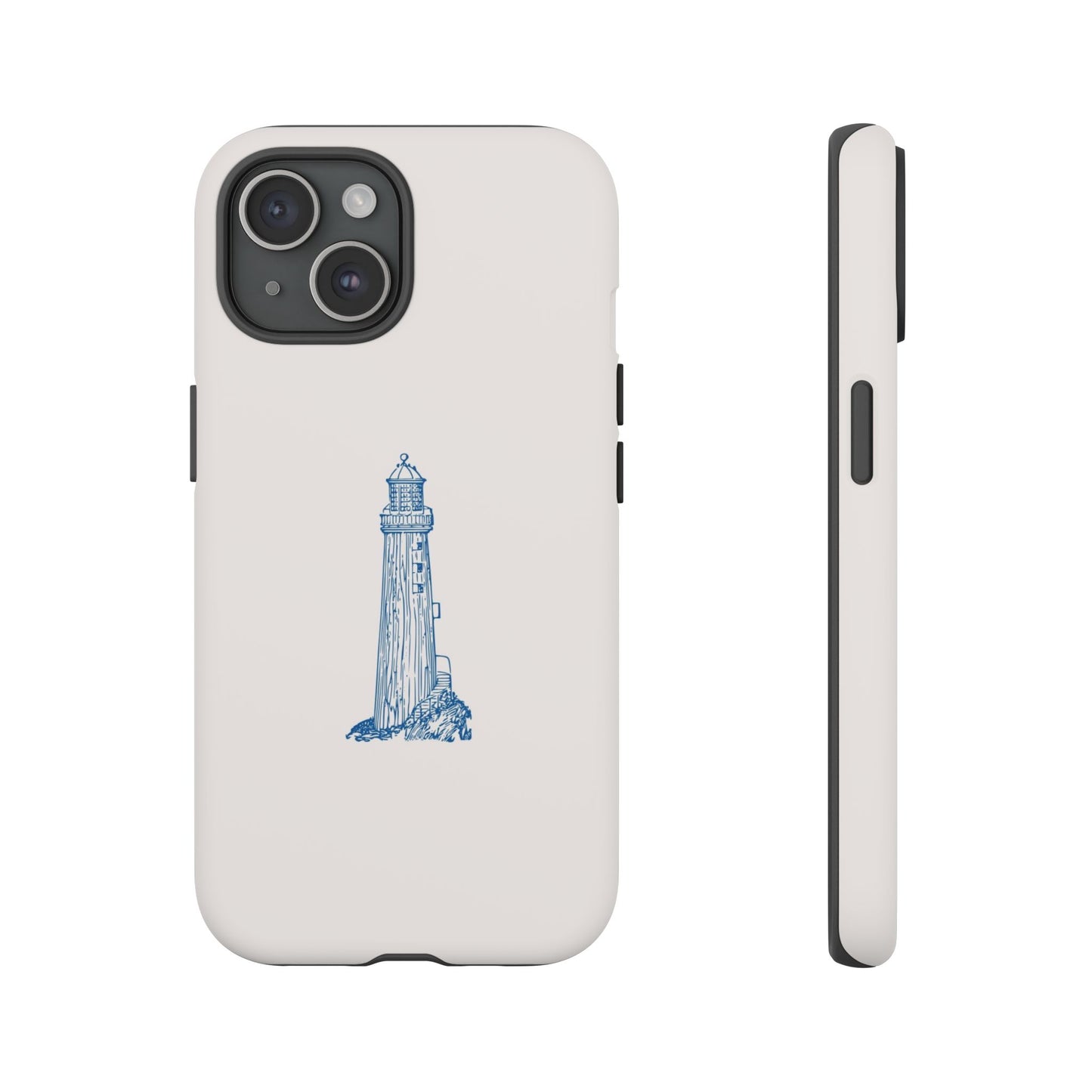 Coastal Lighthouse Phone Case - Tough iPhone & Samsung Cover, Beach Lover Gift, Nautical Decor, Unique Case for Ocean Enthusiasts