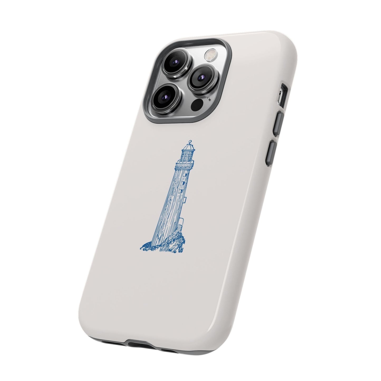 Coastal Lighthouse Phone Case - Tough iPhone & Samsung Cover, Beach Lover Gift, Nautical Decor, Unique Case for Ocean Enthusiasts
