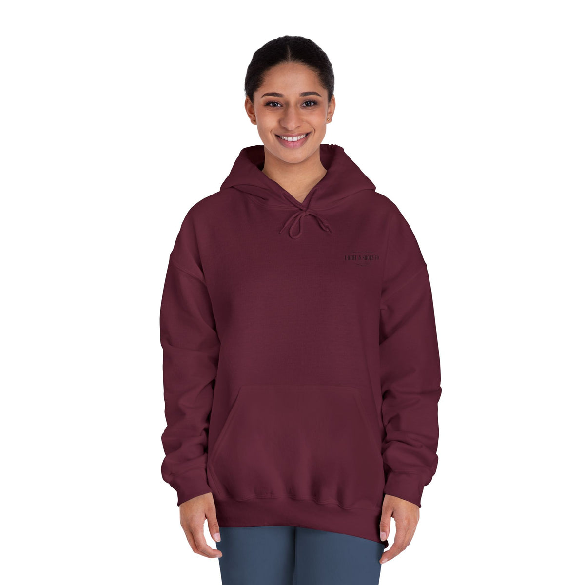 Saved by Grace Hoodie - Minimal Christian Cross Sweatshirt