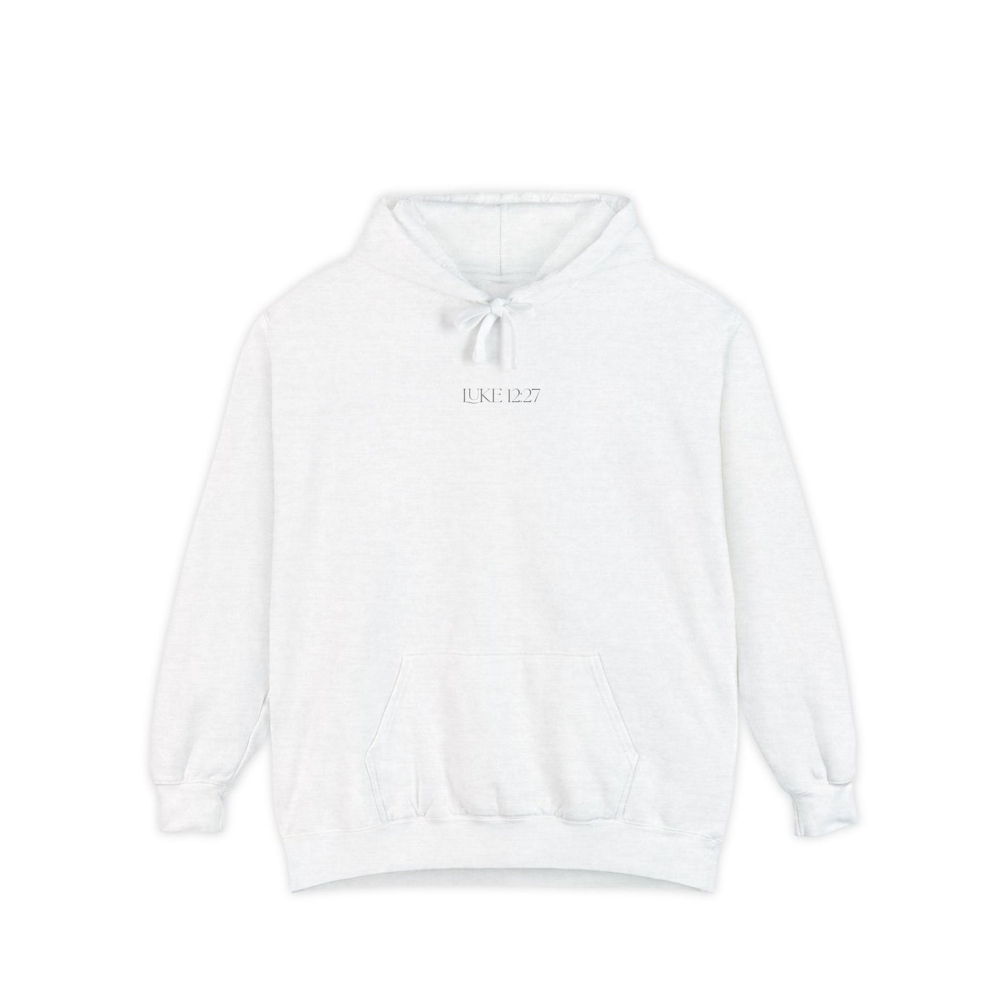 Luke 12:27 Hoodie, Christian Religious Sweatshirt, Inspirational Luke 12:27 Flower Design, Men Women Pullover, Religious Gift, Scripture