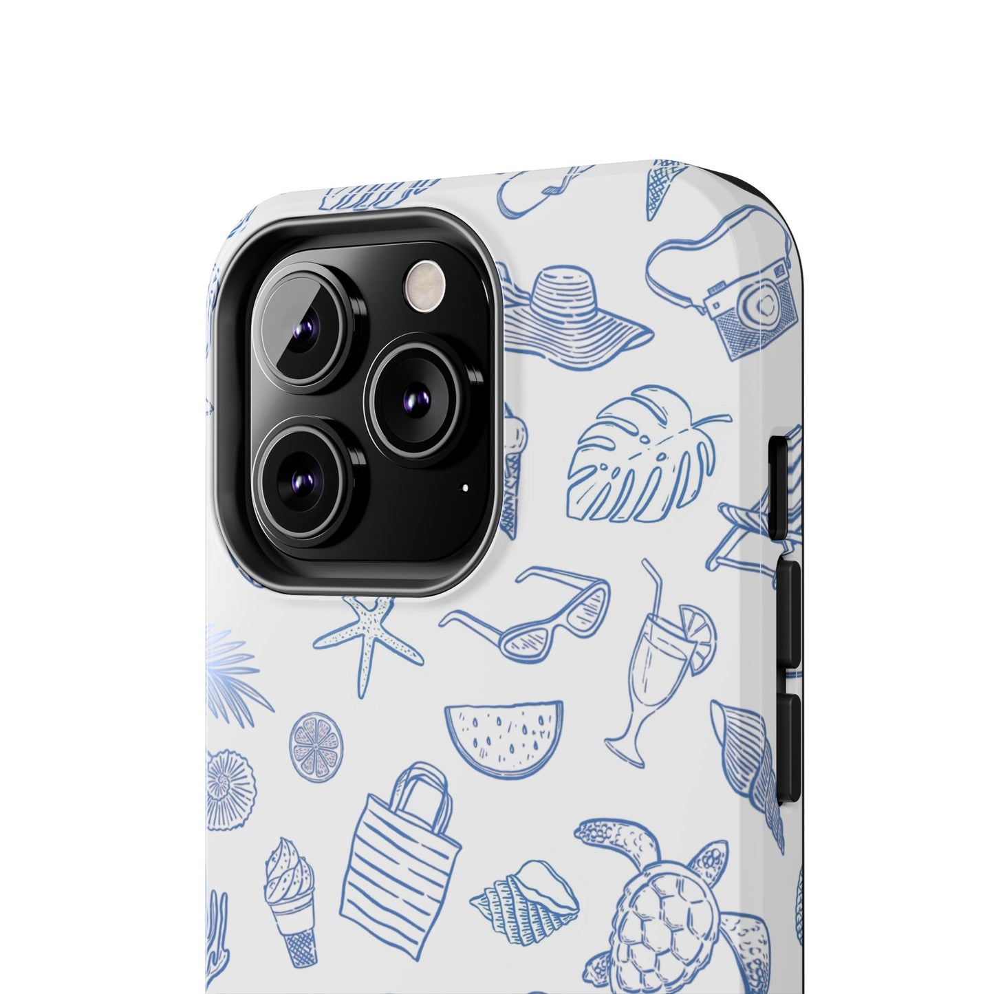 Beach Blue & White Tough Phone Case — Cute Summer Protective Phone Case
