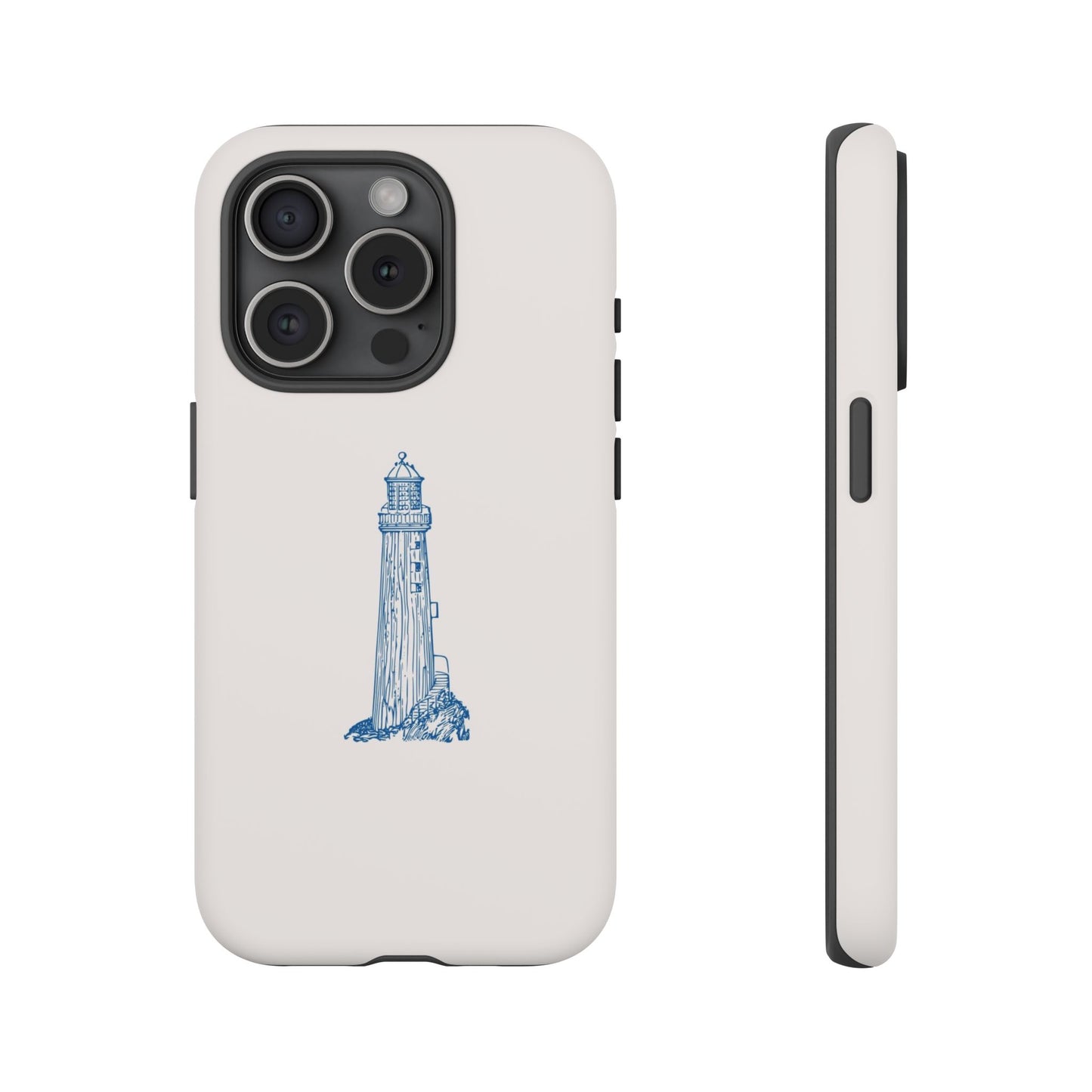 Coastal Lighthouse Phone Case - Tough iPhone & Samsung Cover, Beach Lover Gift, Nautical Decor, Unique Case for Ocean Enthusiasts