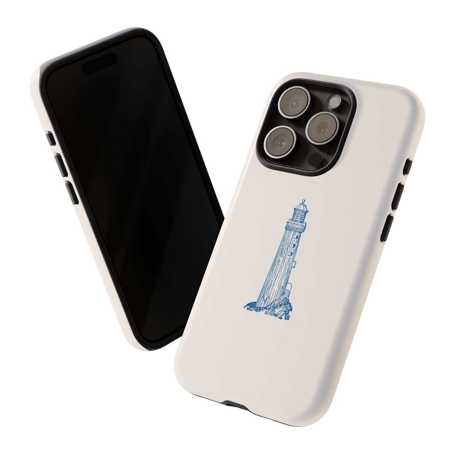 Coastal Lighthouse Phone Case - Tough iPhone & Samsung Cover, Beach Lover Gift, Nautical Decor, Unique Case for Ocean Enthusiasts