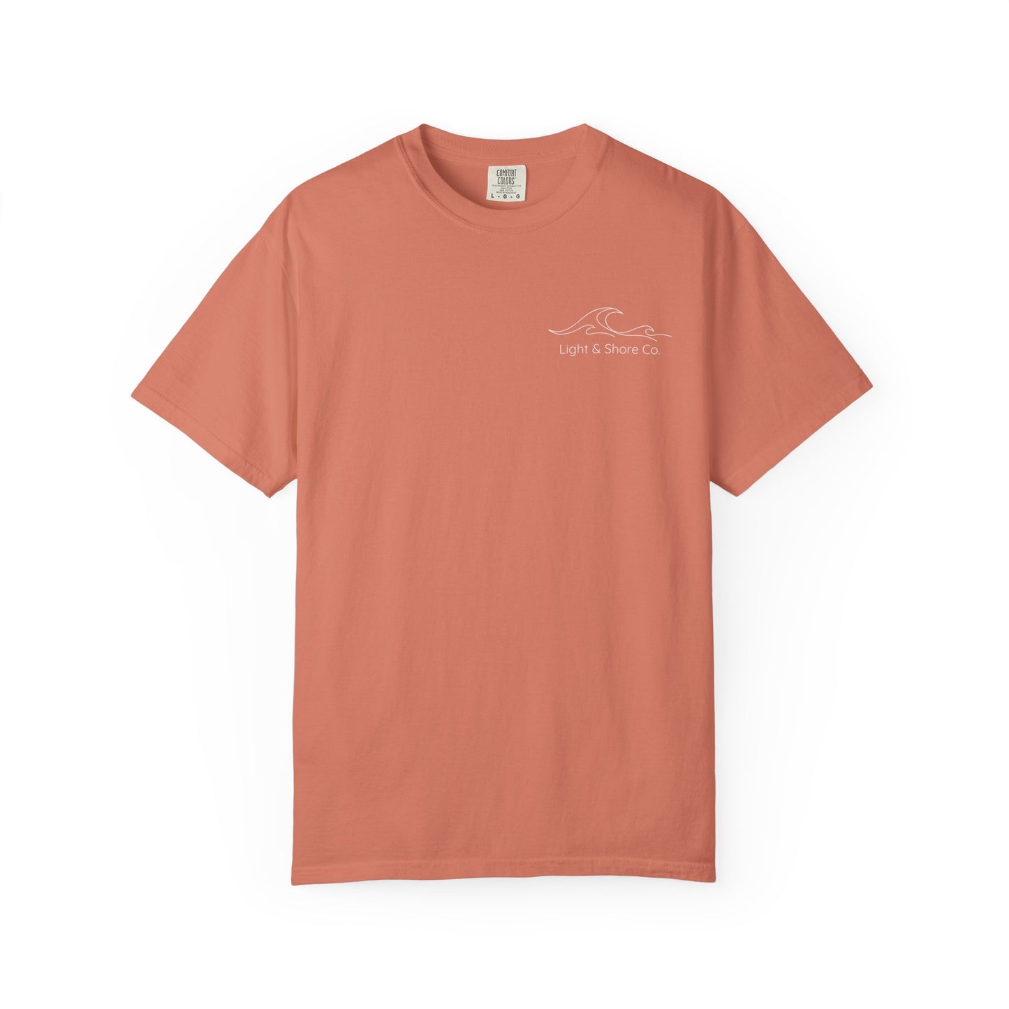 Sunny Skies & Ocean Tides Tee — Beach Vibes Garment-Dyed T-Shirt