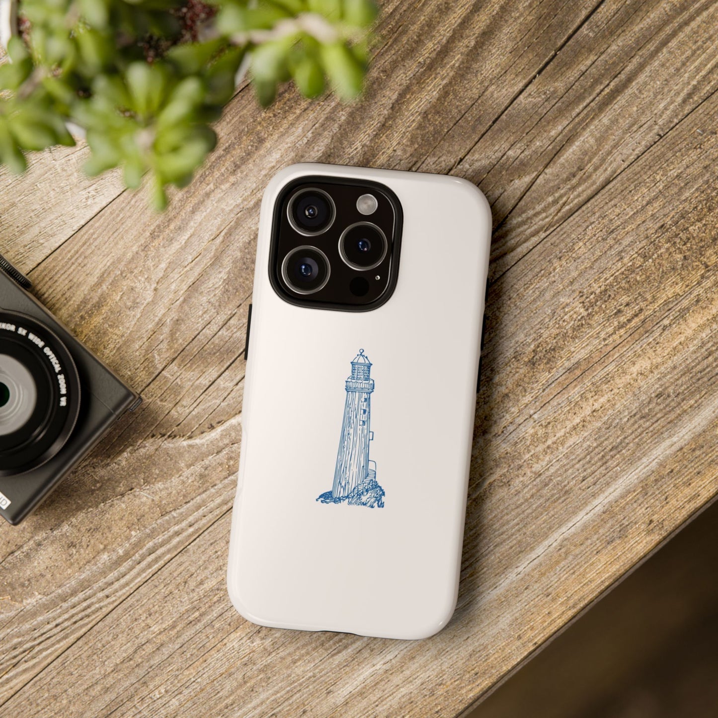 Coastal Lighthouse Phone Case - Tough iPhone & Samsung Cover, Beach Lover Gift, Nautical Decor, Unique Case for Ocean Enthusiasts