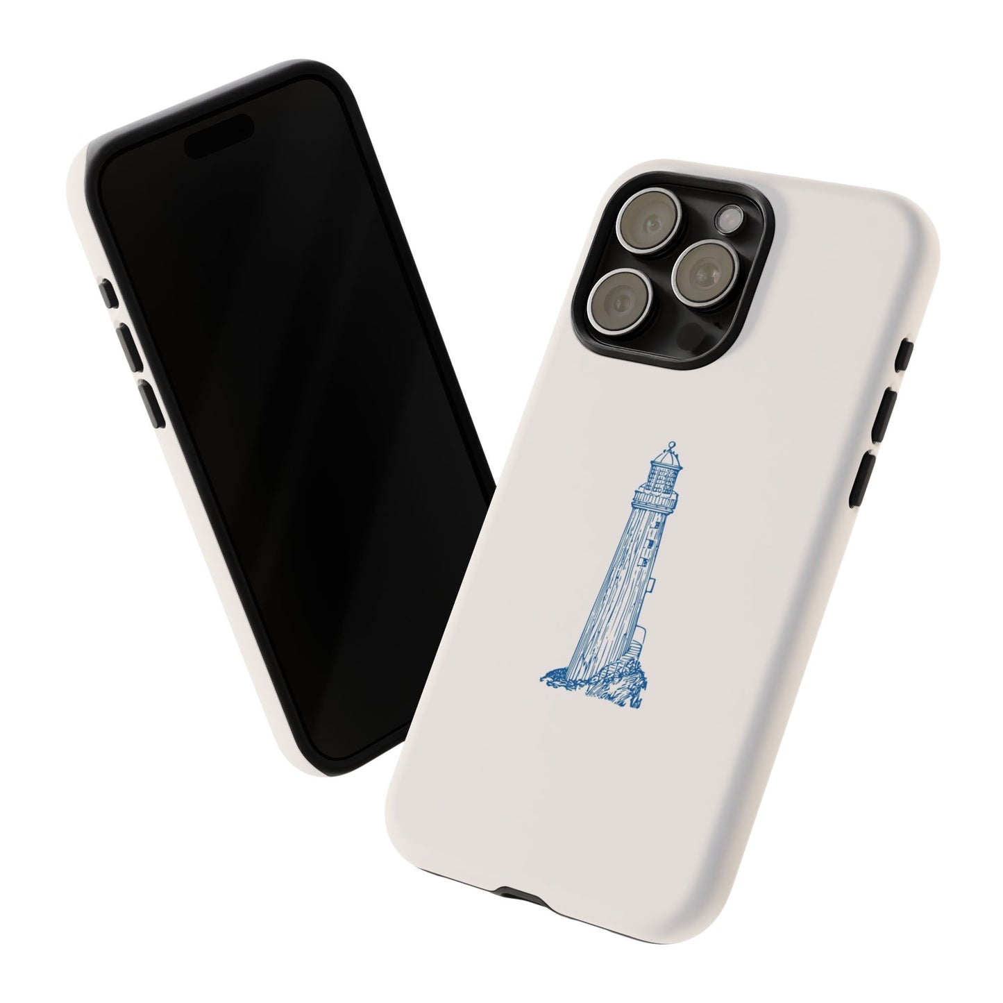 Coastal Lighthouse Phone Case - Tough iPhone & Samsung Cover, Beach Lover Gift, Nautical Decor, Unique Case for Ocean Enthusiasts