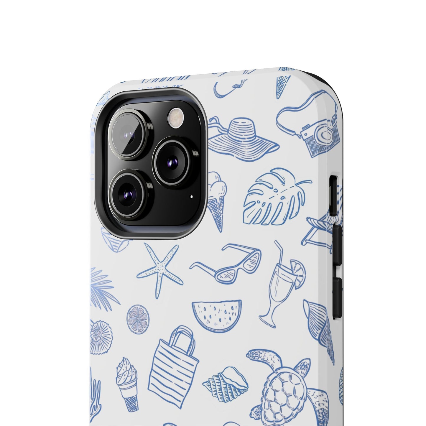 Beach Blue & White Tough Phone Case — Cute Summer Protective Phone Case