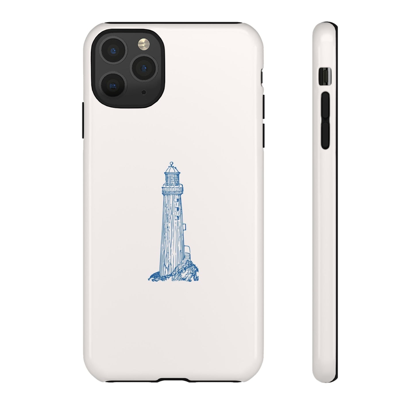 Coastal Lighthouse Phone Case - Tough iPhone & Samsung Cover, Beach Lover Gift, Nautical Decor, Unique Case for Ocean Enthusiasts
