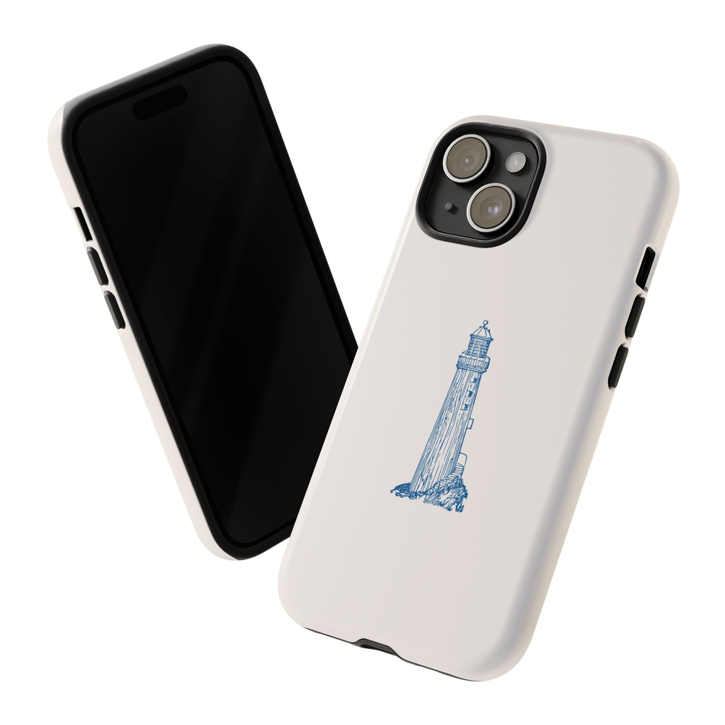 Coastal Lighthouse Phone Case - Tough iPhone & Samsung Cover, Beach Lover Gift, Nautical Decor, Unique Case for Ocean Enthusiasts