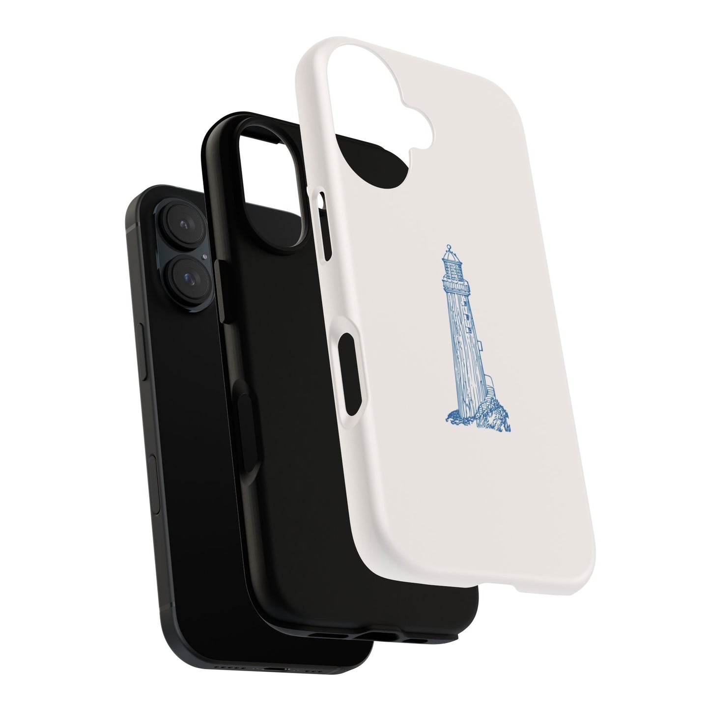 Coastal Lighthouse Phone Case - Tough iPhone & Samsung Cover, Beach Lover Gift, Nautical Decor, Unique Case for Ocean Enthusiasts