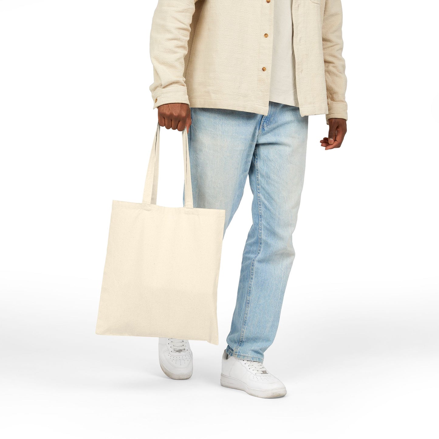 Beach-Themed Cotton Canvas Tote Bag with Ocean Icons | Ideal for Shopping, Travel, and Everyday Use | Eco-Friendly Gift